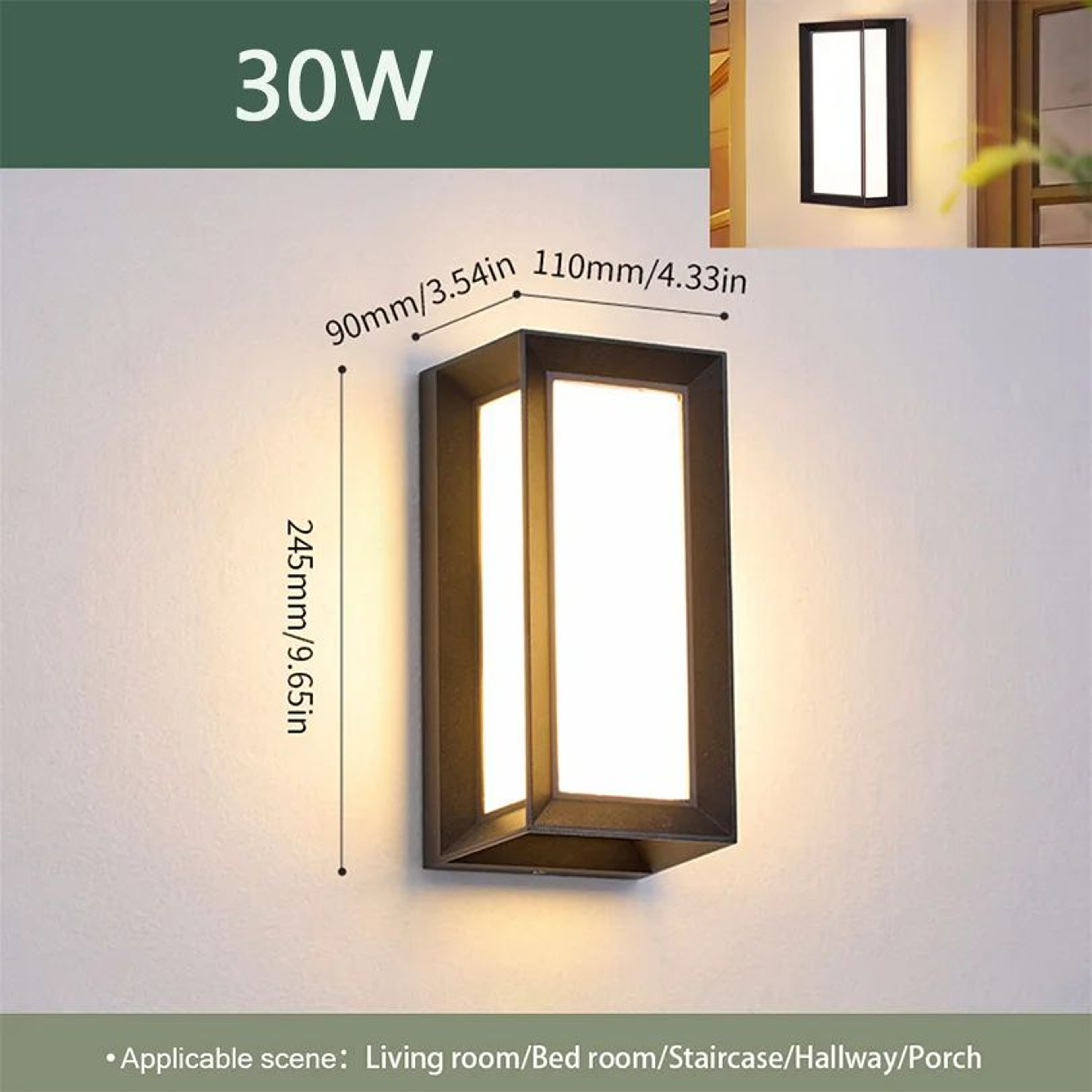 Premium LED Outdoor Wall Light With Motion Sensor  Waterproof Porch  Garden Lighting 7