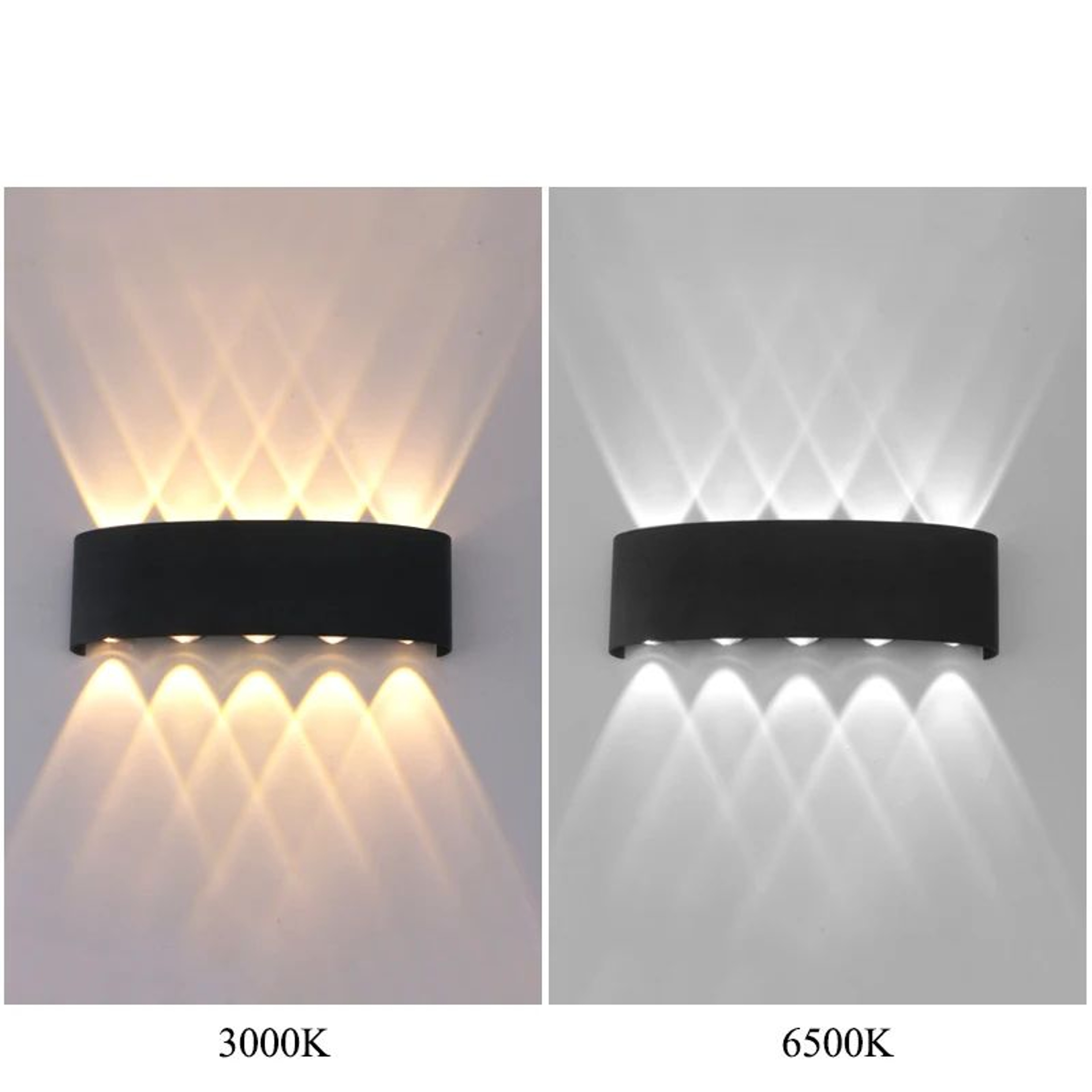 Aurevo Up  Down LED Wall Lamp  Modern Waterproof Outdoor  Indoor Wall Light 4W6W8W10W 2