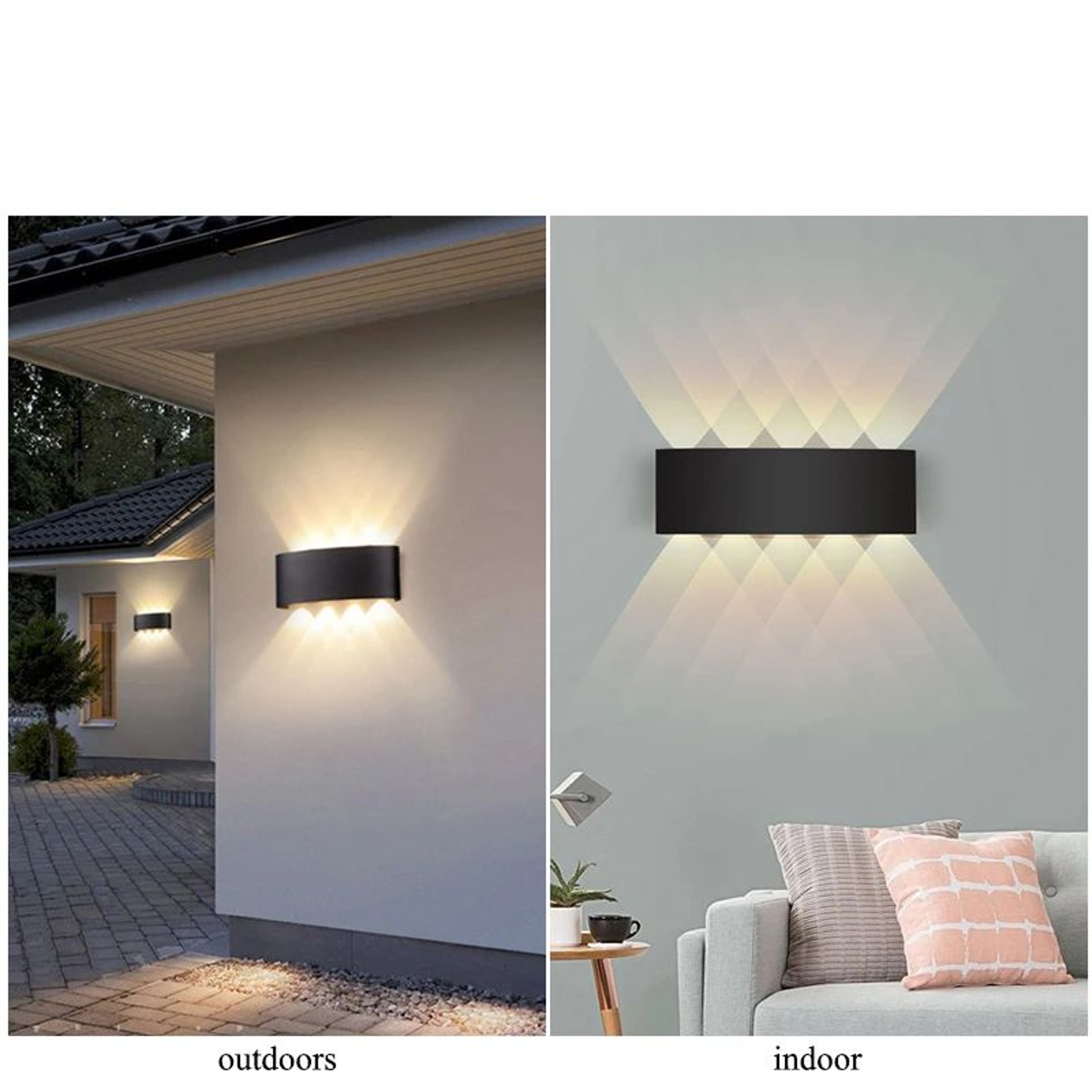 Aurevo Up  Down LED Wall Lamp  Modern Waterproof Outdoor  Indoor Wall Light 4W6W8W10W 3