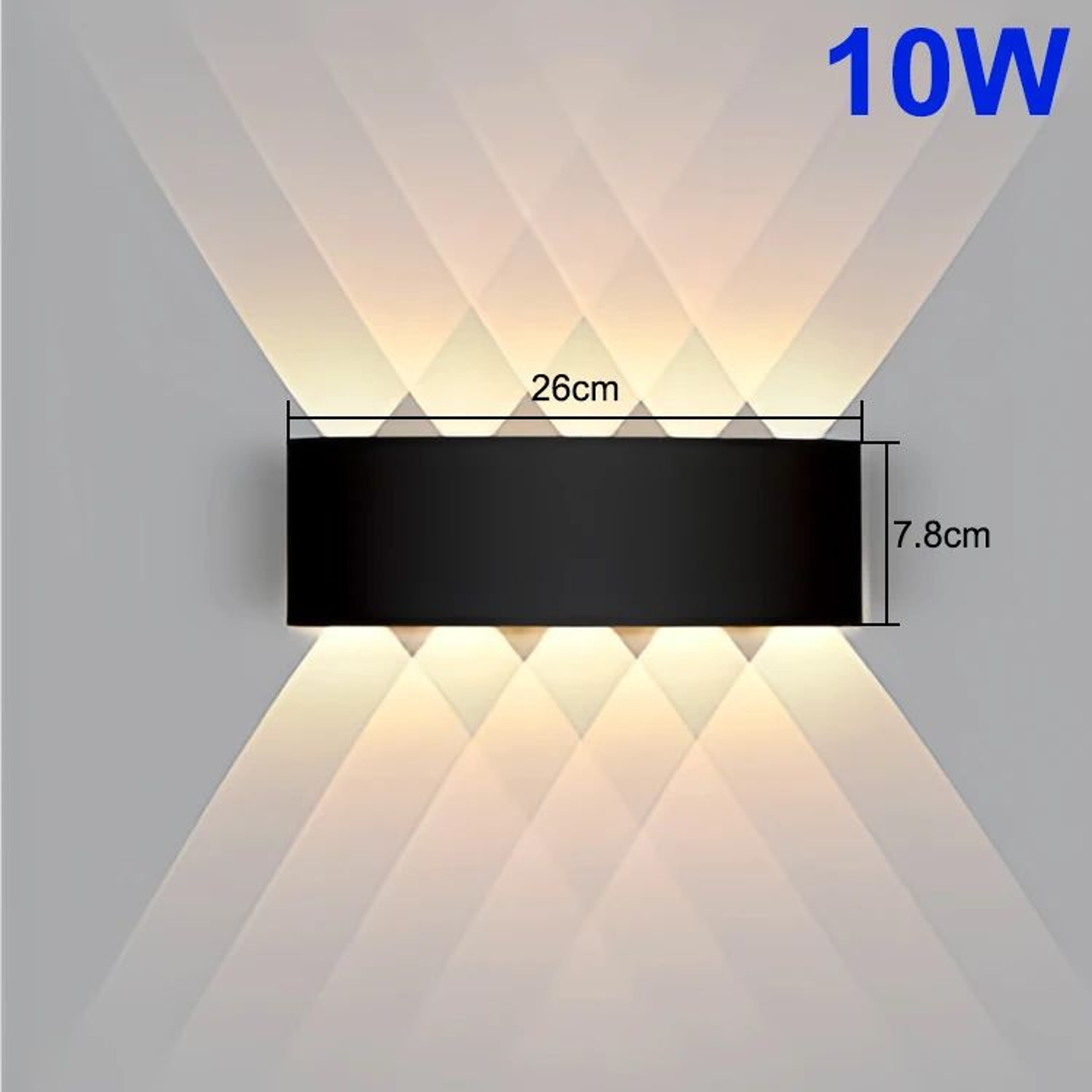Aurevo Up  Down LED Wall Lamp  Modern Waterproof Outdoor  Indoor Wall Light 4W6W8W10W 8