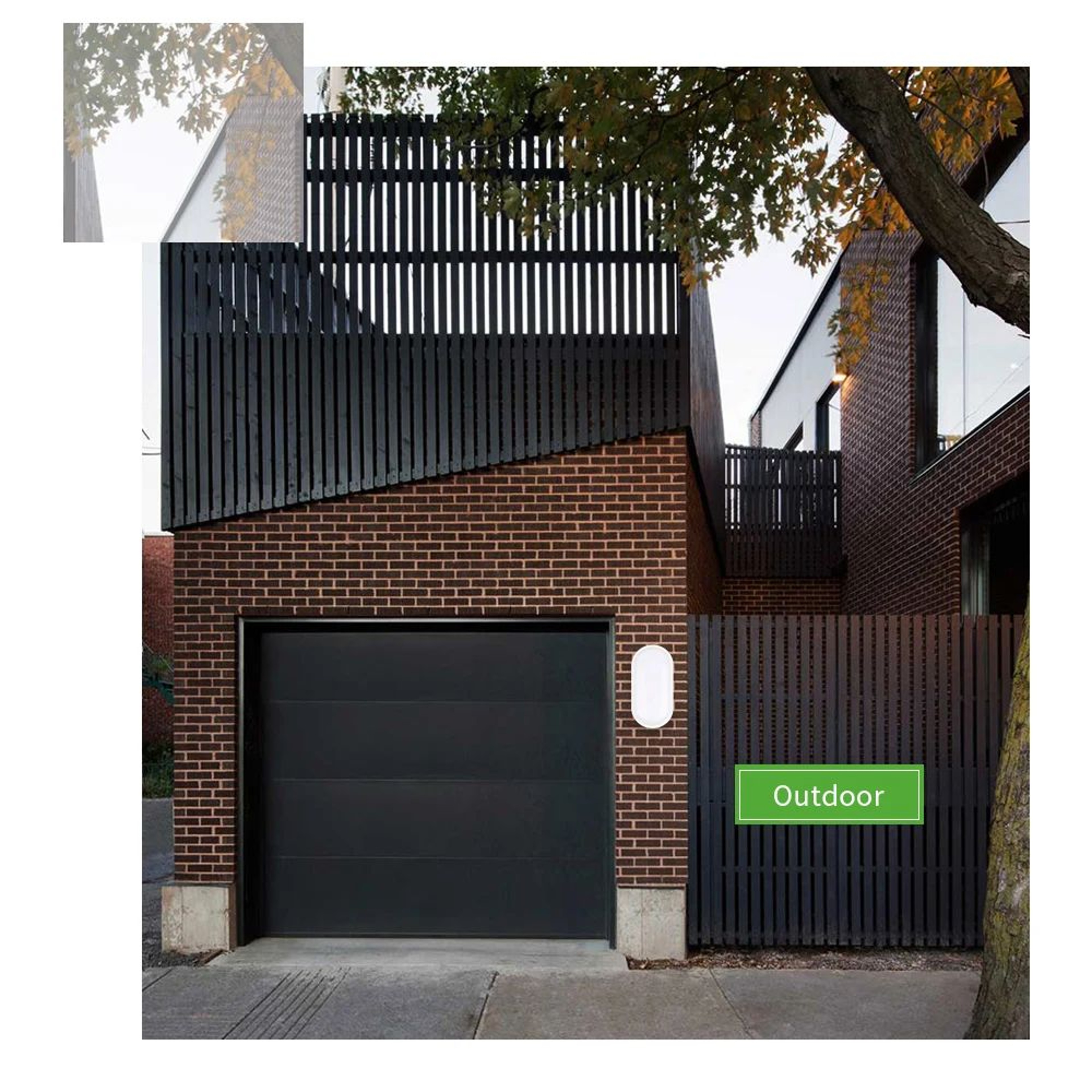 AquaGlow Modern LED Moistureproof Wall Lamp  Oval Bathroom  Outdoor Surface Light 16W20W 8