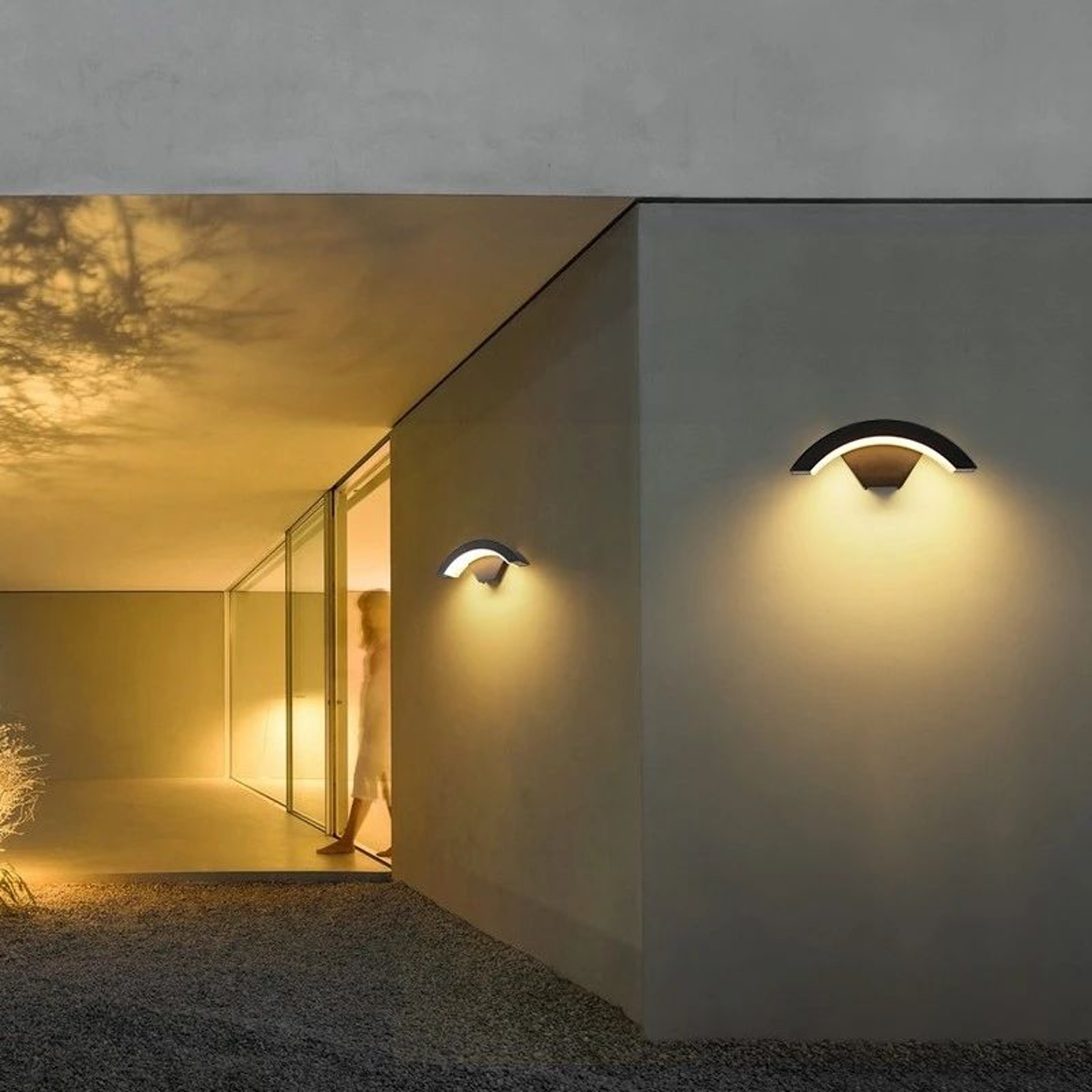 Modern Waterproof Outdoor Wall Light With PIR Motion Sensor  18W 24W 30W Aluminum LED Sconce 0