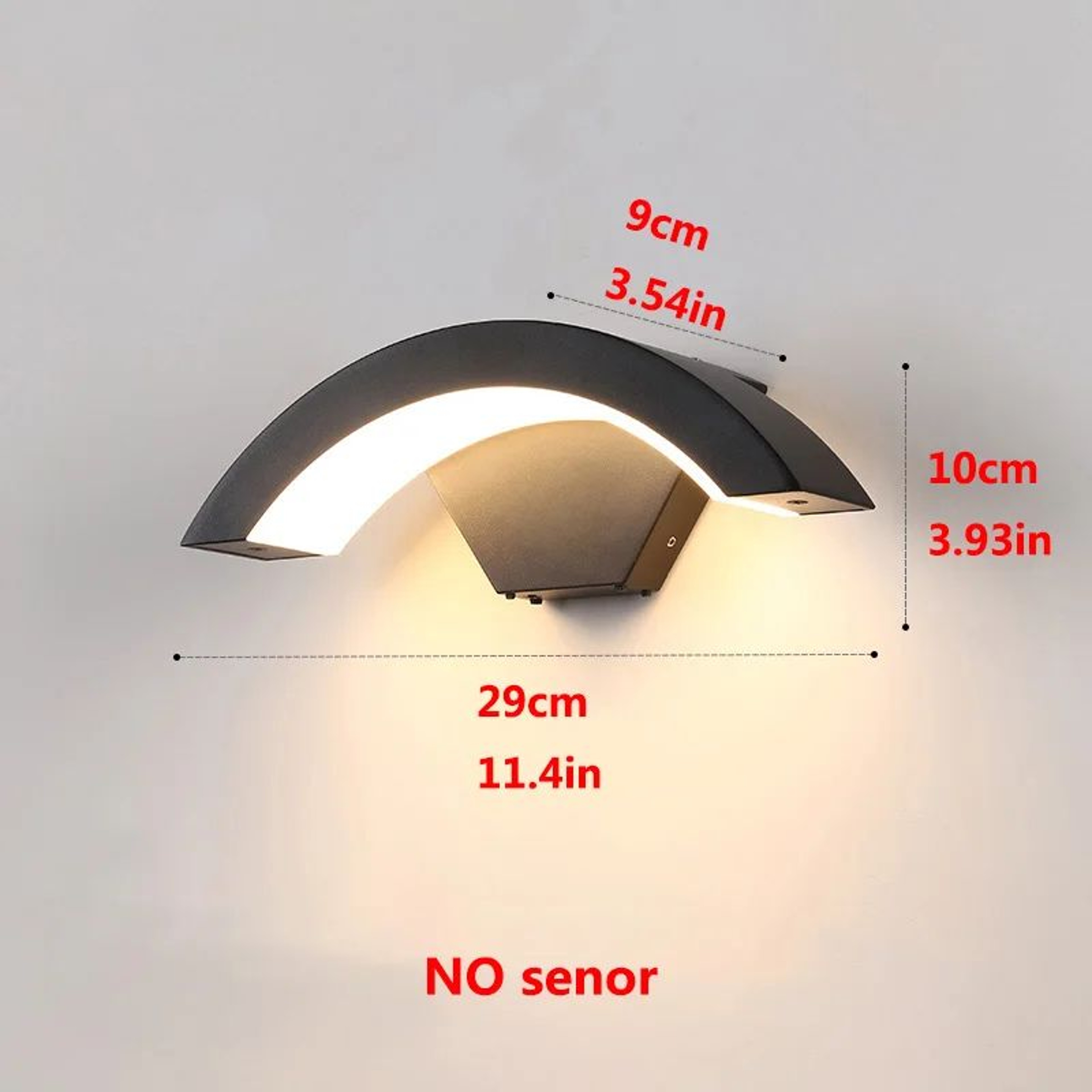 Modern Waterproof Outdoor Wall Light With PIR Motion Sensor  18W 24W 30W Aluminum LED Sconce 4