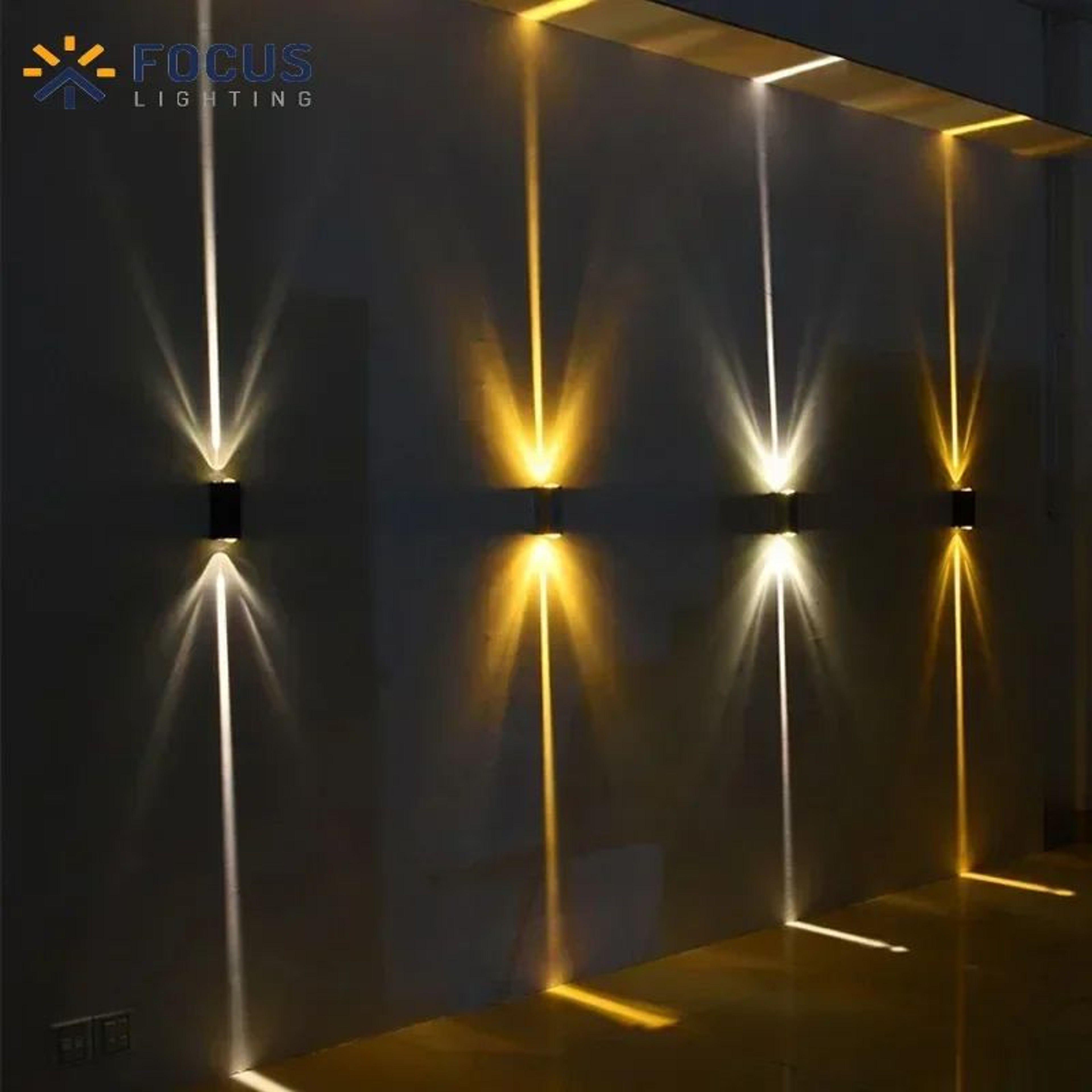 Silver Aluminum 6W Up And Down LED Wall Sconce  IP65 Waterproof Outdoor Porch Light 0