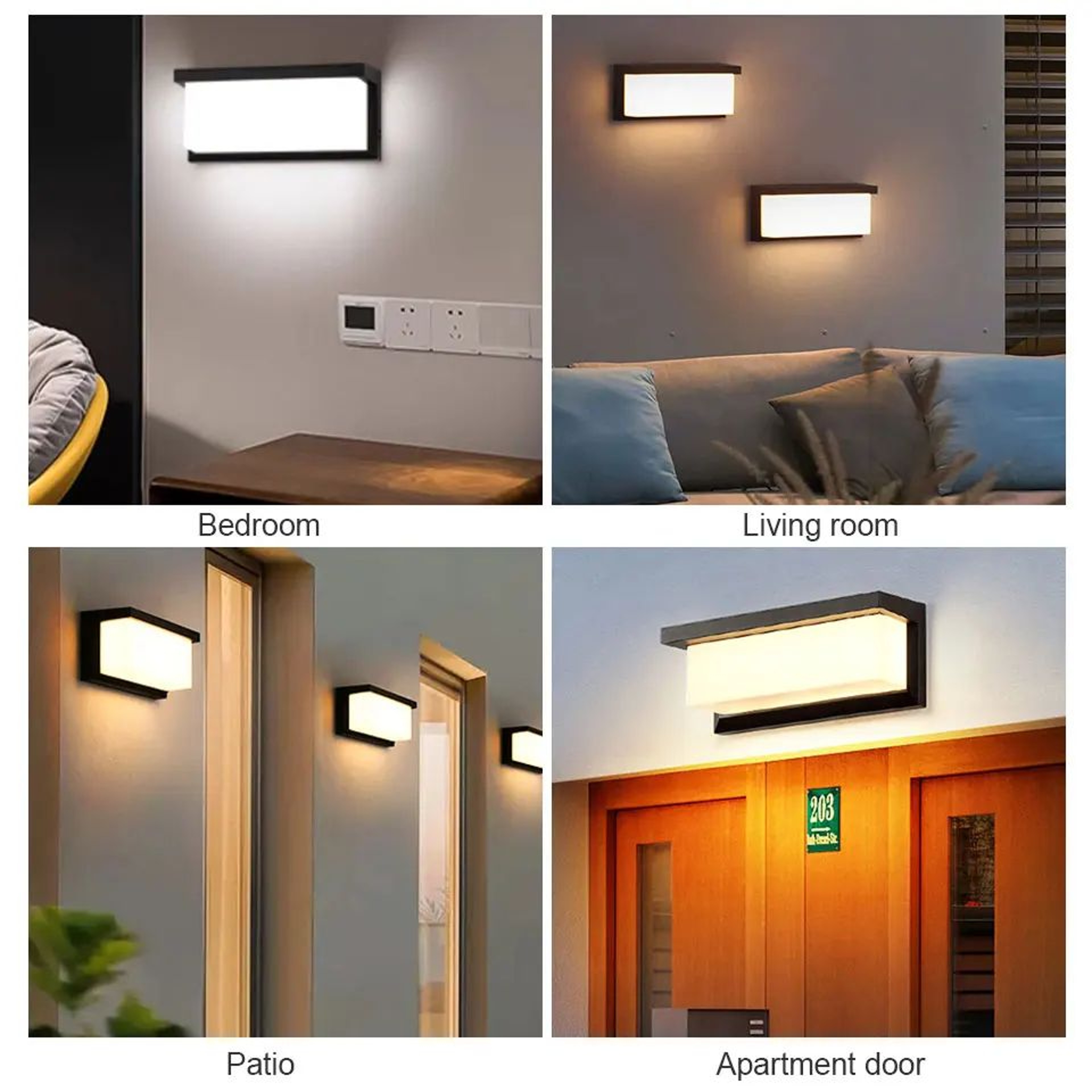 Premium Outdoor LED Motion Sensor Wall Light  Waterproof IP66 Modern Porch  Garden Lighting 2