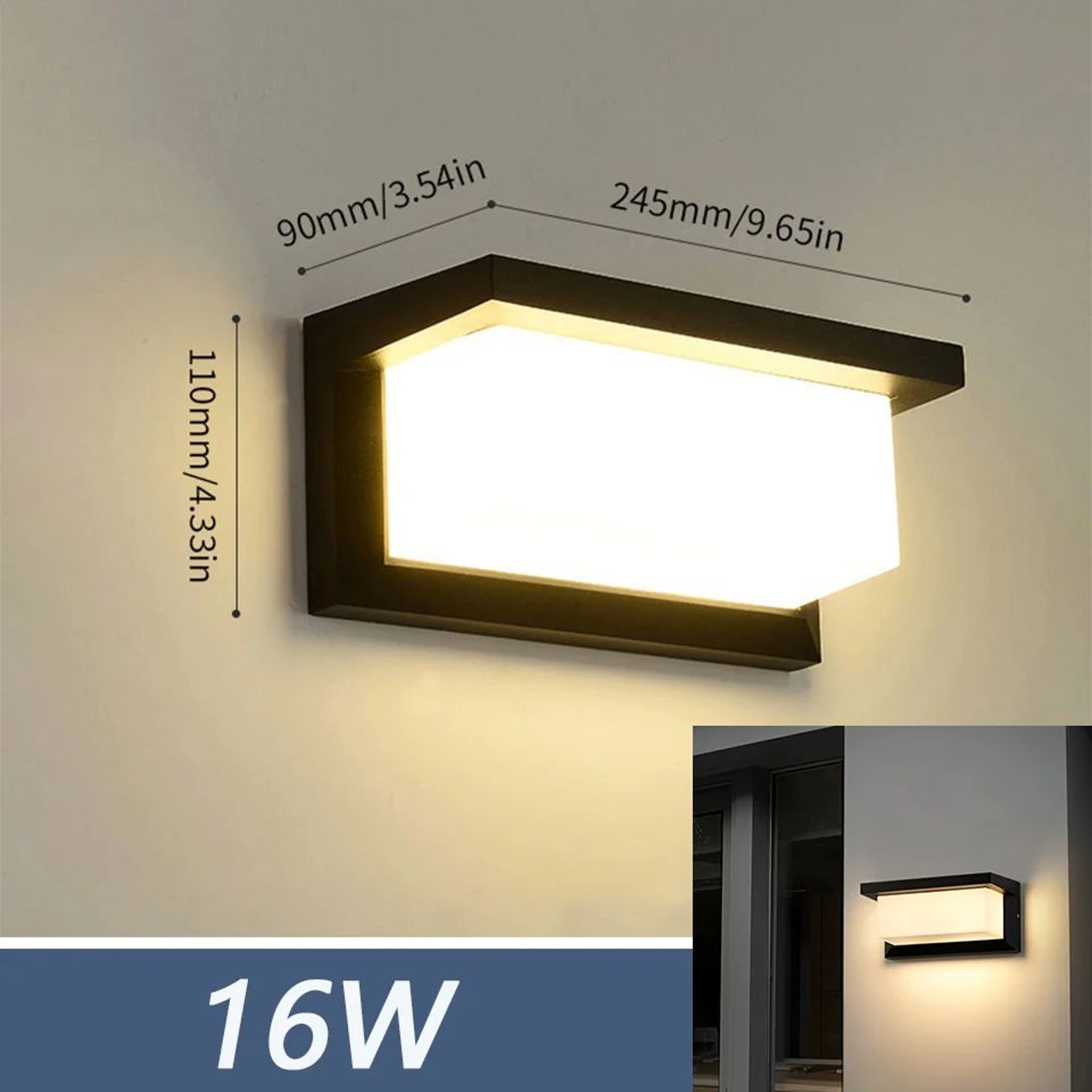 Premium Outdoor LED Motion Sensor Wall Light  Waterproof IP66 Modern Porch  Garden Lighting 3