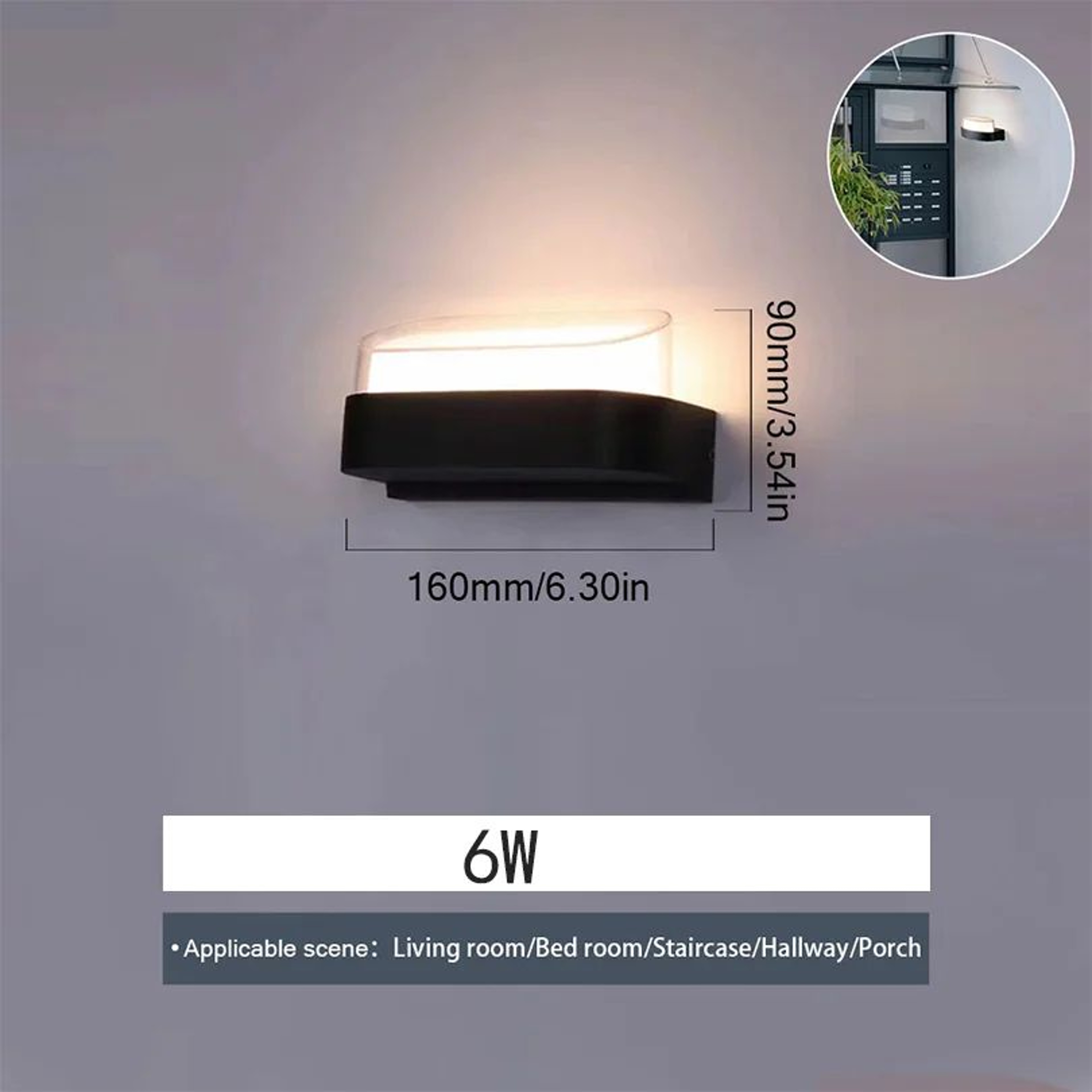 Premium Outdoor LED Motion Sensor Wall Light  Waterproof IP66 Modern Porch  Garden Lighting 5