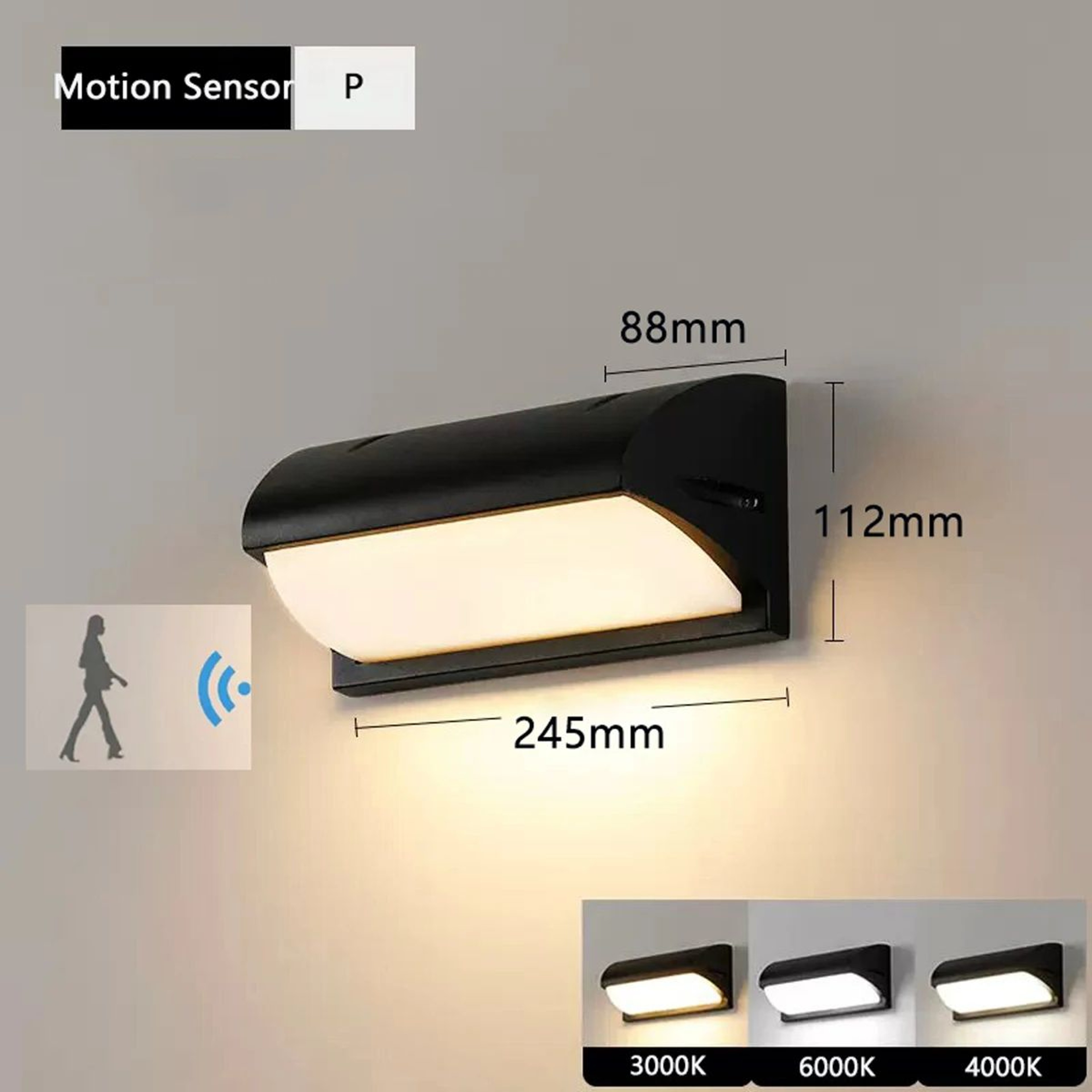 SmartGuard LED Motion Sensor Outdoor Wall Light  Waterproof IP65 Porch  Garden Lamp 1220W 10