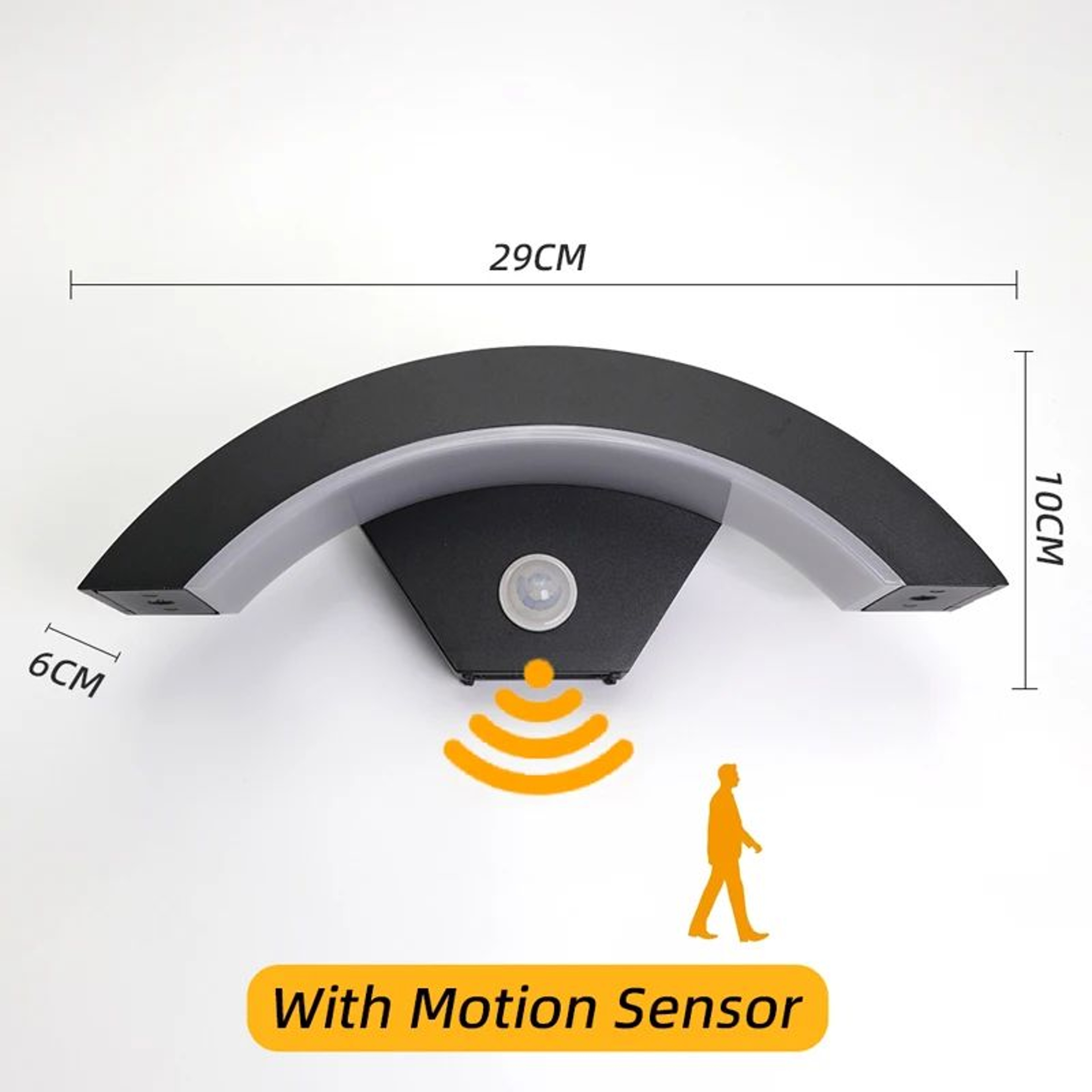 Smart IP65 Outdoor LED Wall Light With Motion Sensor  Waterproof Security Sconce For Garden Porch   6
