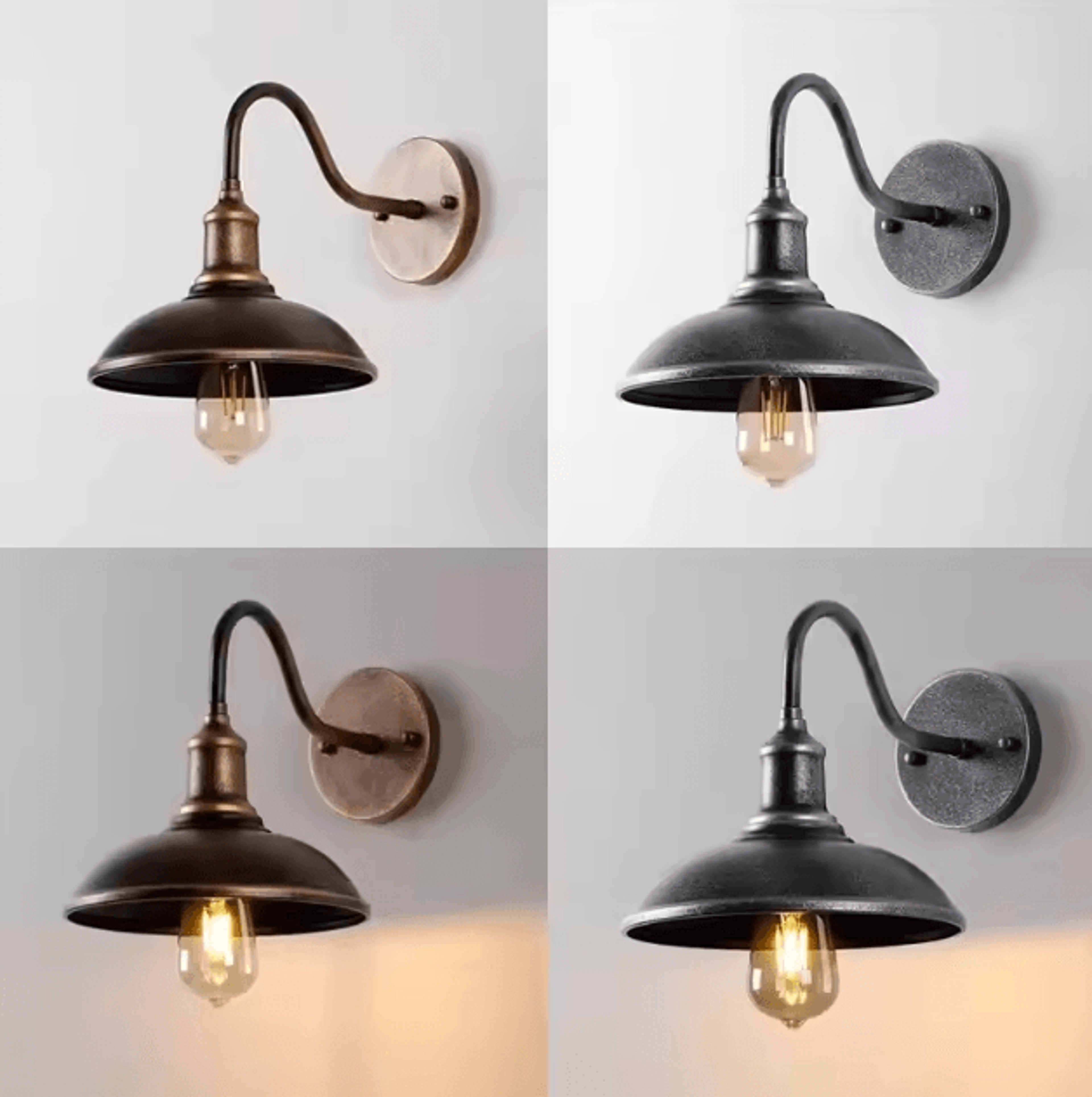 Retro Waterproof Outdoor Wall Lamp With E27 Base  Vintage Garden  Porch Lighting Fixture 1