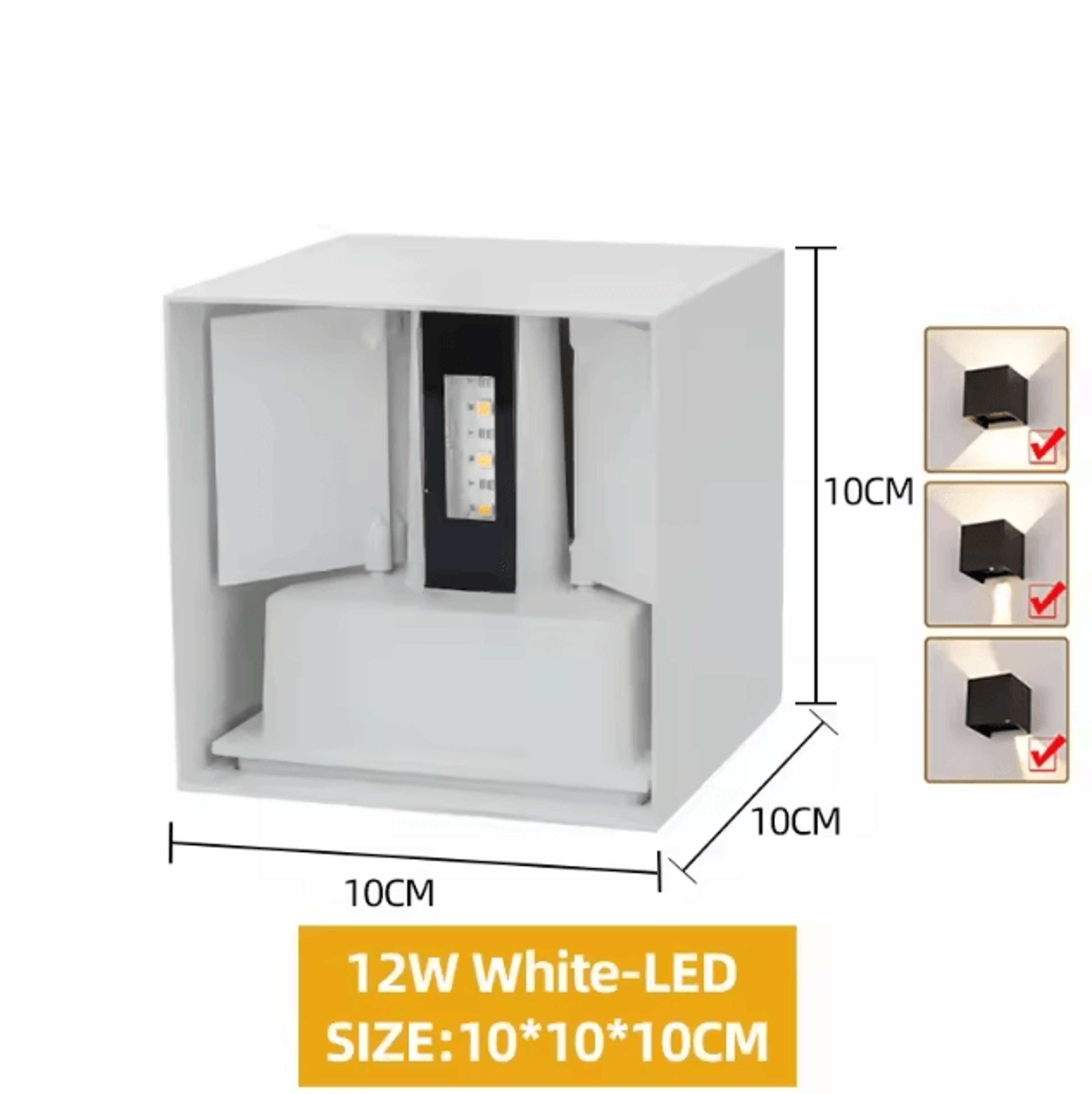 Modern Aluminum LED Up  Down Wall Lamp  IP65 Waterproof Porch  Garden Light 12W24W 5