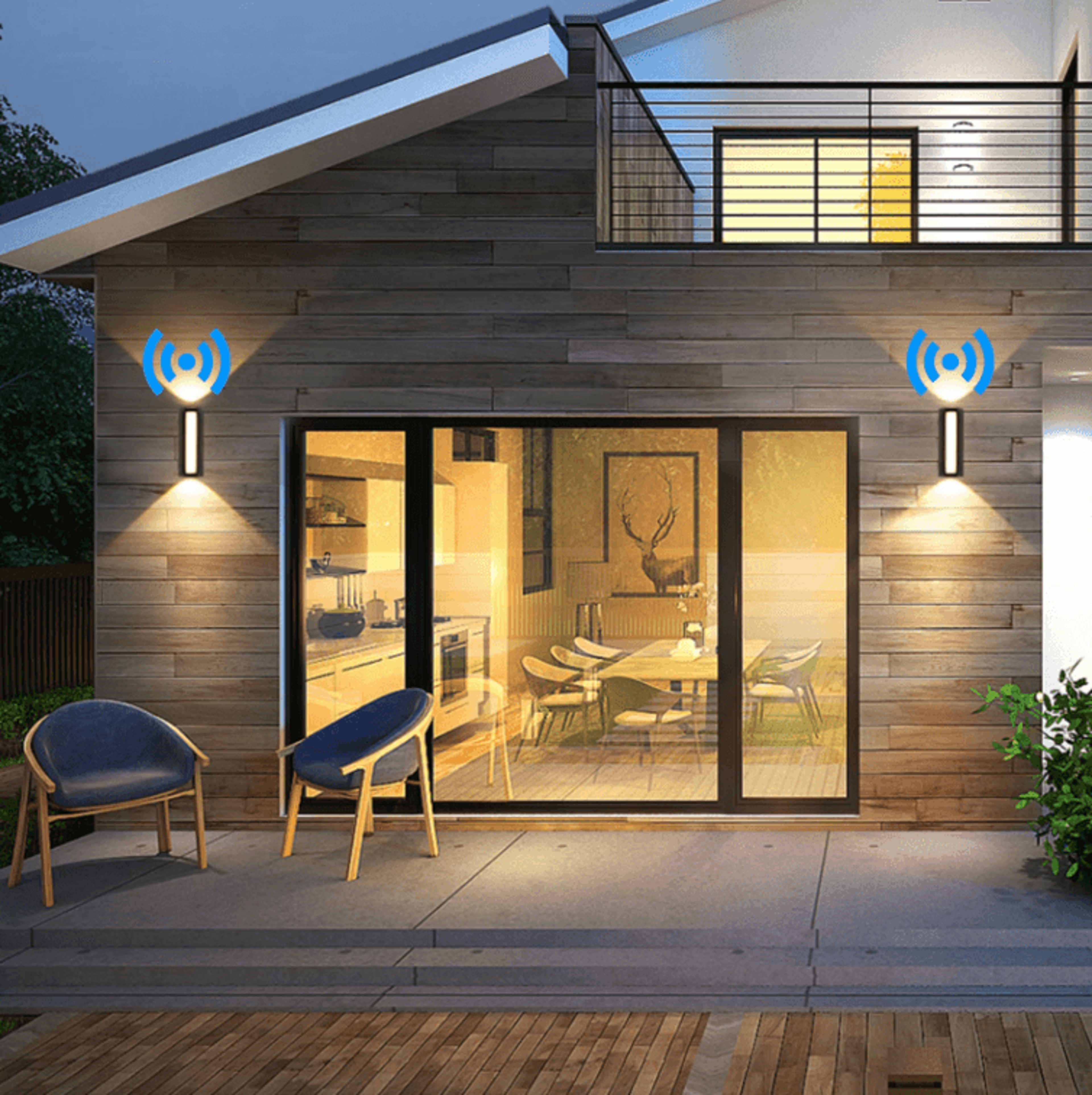 Modern Up  Down LED Wall Lamp  10W Waterproof Indoor  Outdoor Porch Light 2