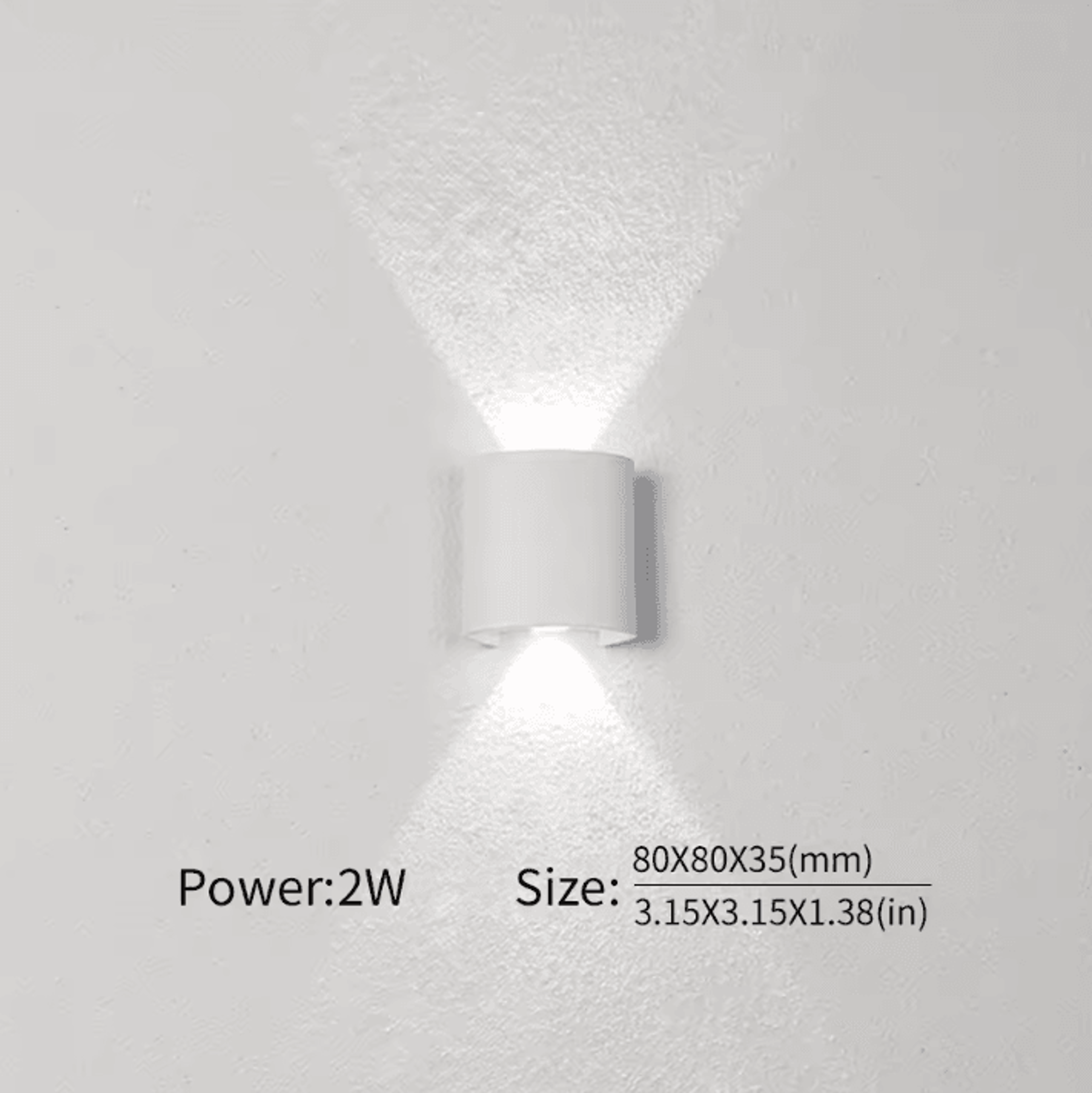Modern Nordic Up  Down LED Wall Lamp  Minimalist Indoor Bedroom  Corridor Sconce 3