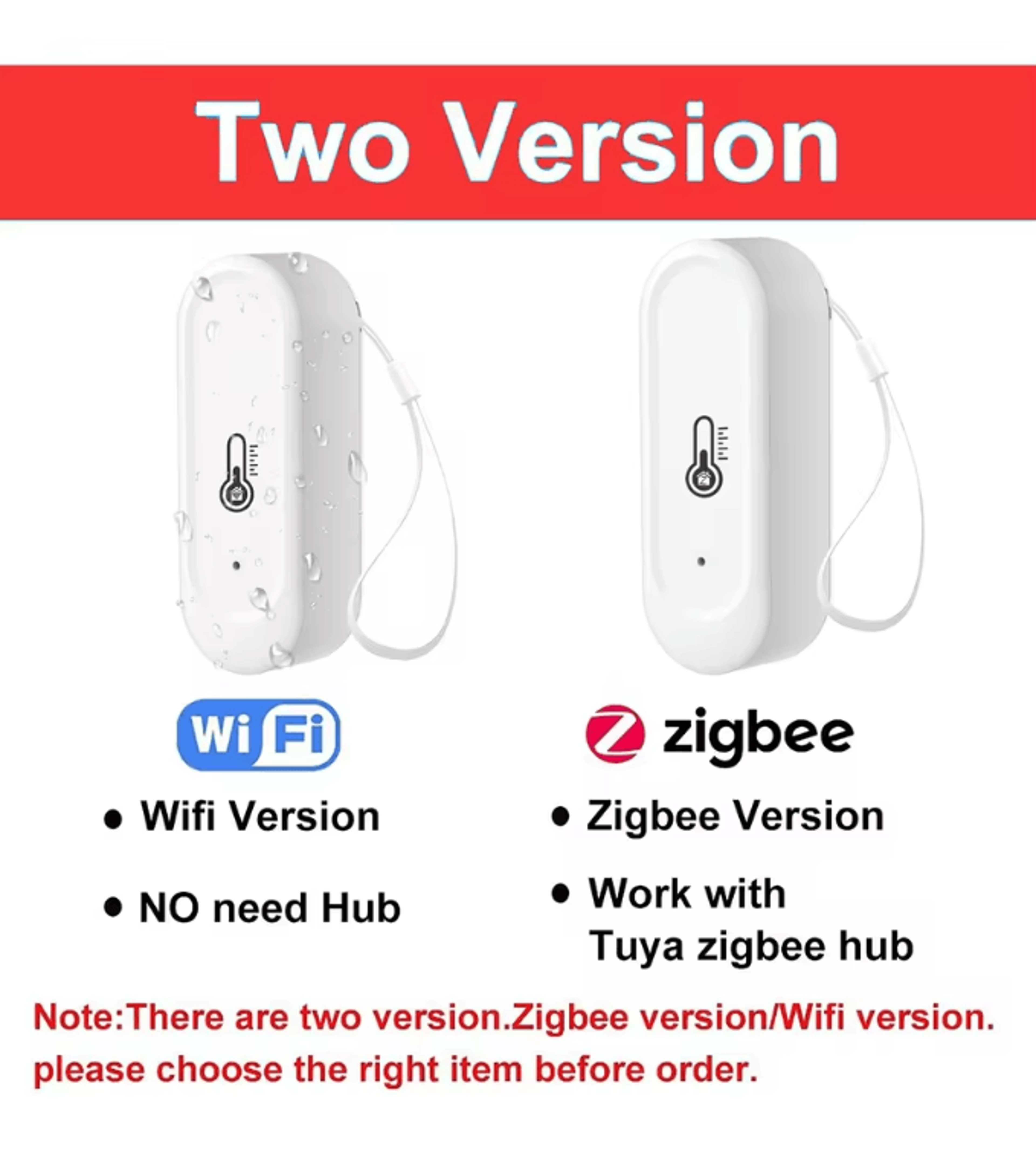 Tuya Smart WiFiZigbee Outdoor Temperature  Humidity Sensor  IP65 Waterproof Smart Climate Monitor F 0