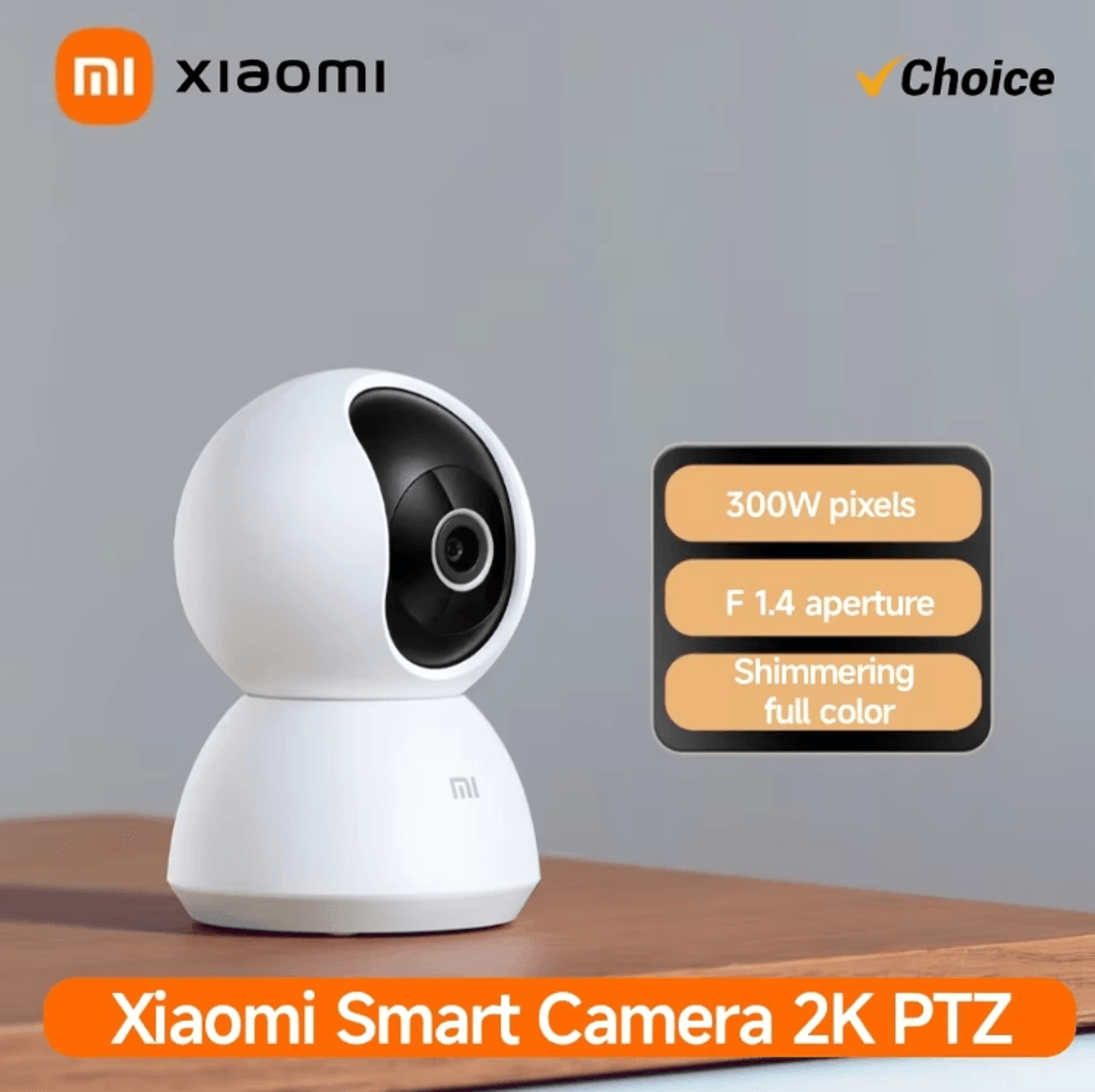 Xiaomi Mi 360 Smart Home Security Camera  2K PTZ AI Detection Night Vision WiFi CCTV 0