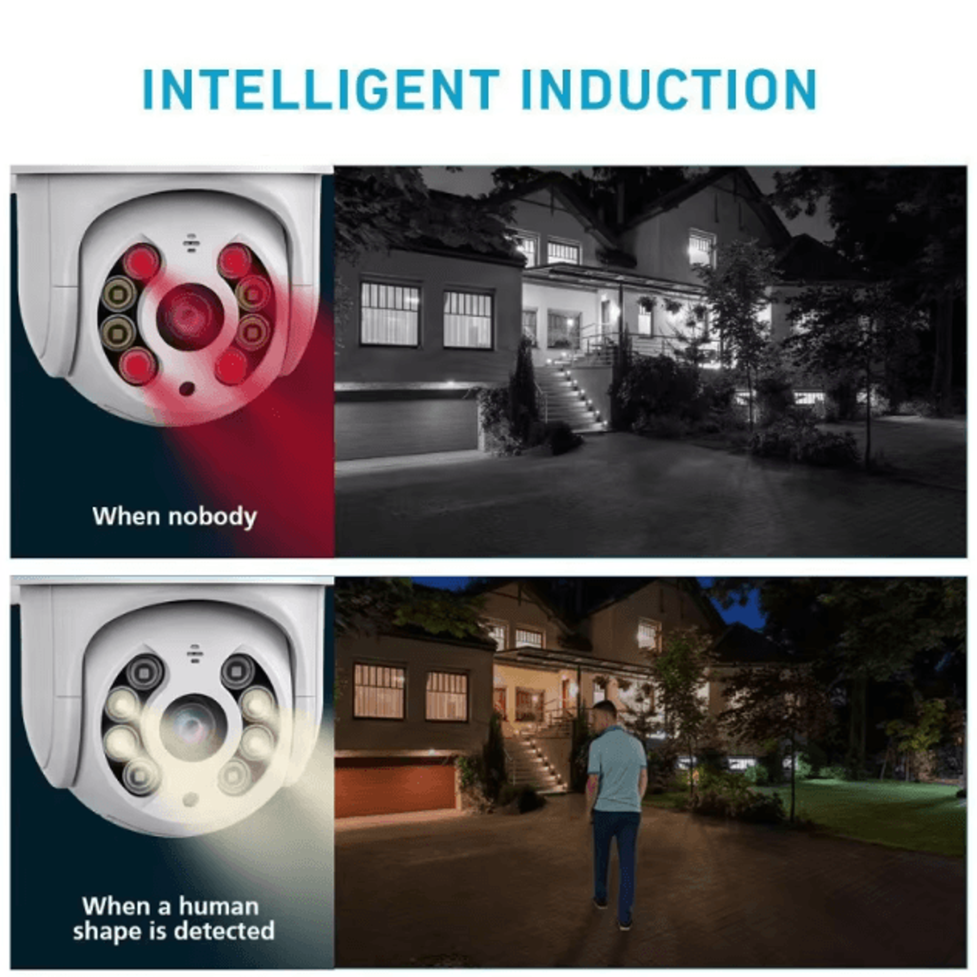 8MP 4K Wireless PTZ Security Camera  AI AutoTracking WiFi Outdoor CCTV With Color Night Vision 2