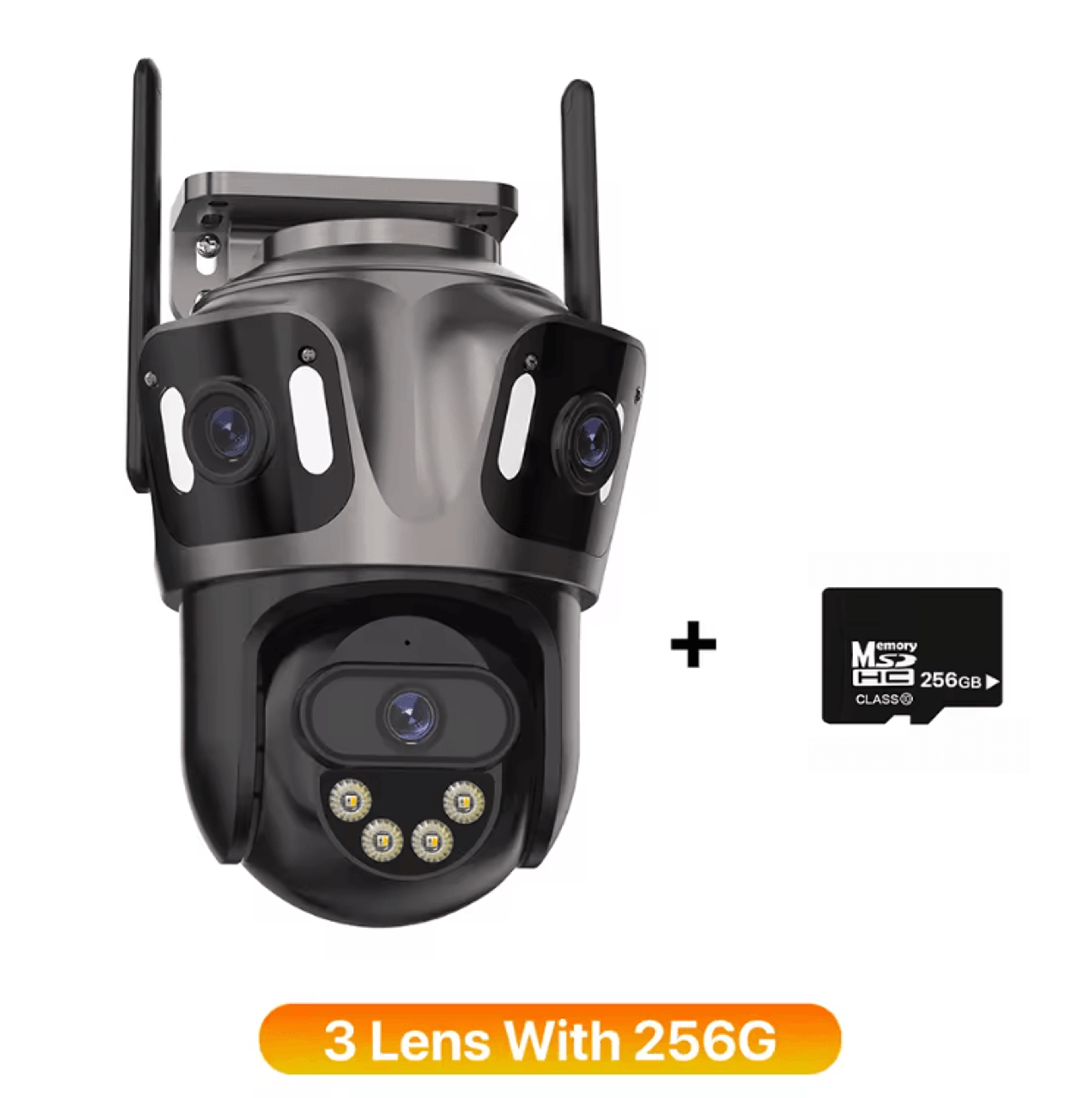 ThreeScreen 4K DualLens PTZ WiFi Security Camera  Outdoor AI Human Detection CCTV 7