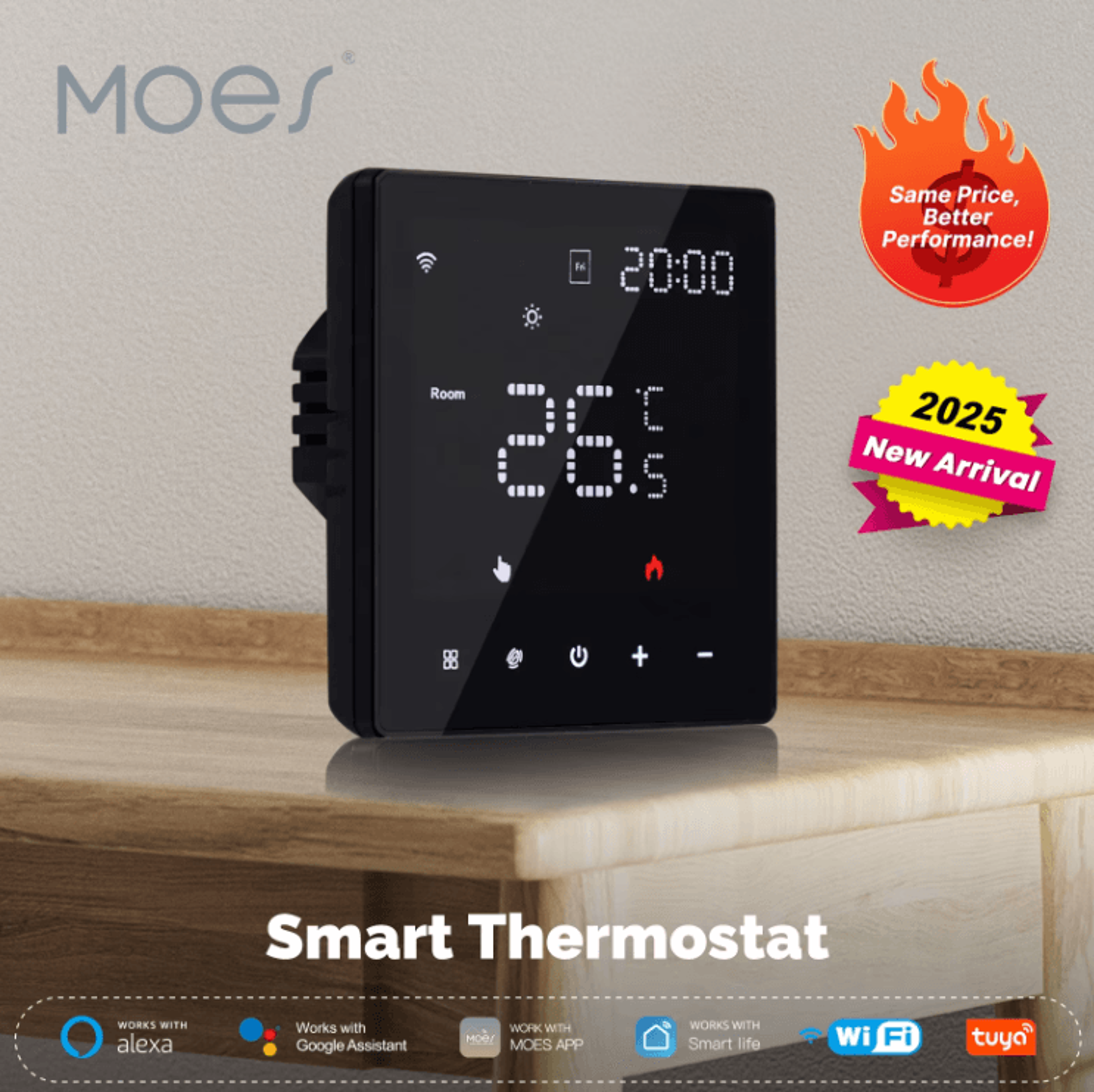 MOES Tuya WiFi Smart Thermostat  Programmable Boiler  Electric Heating Temperature Controller With  0