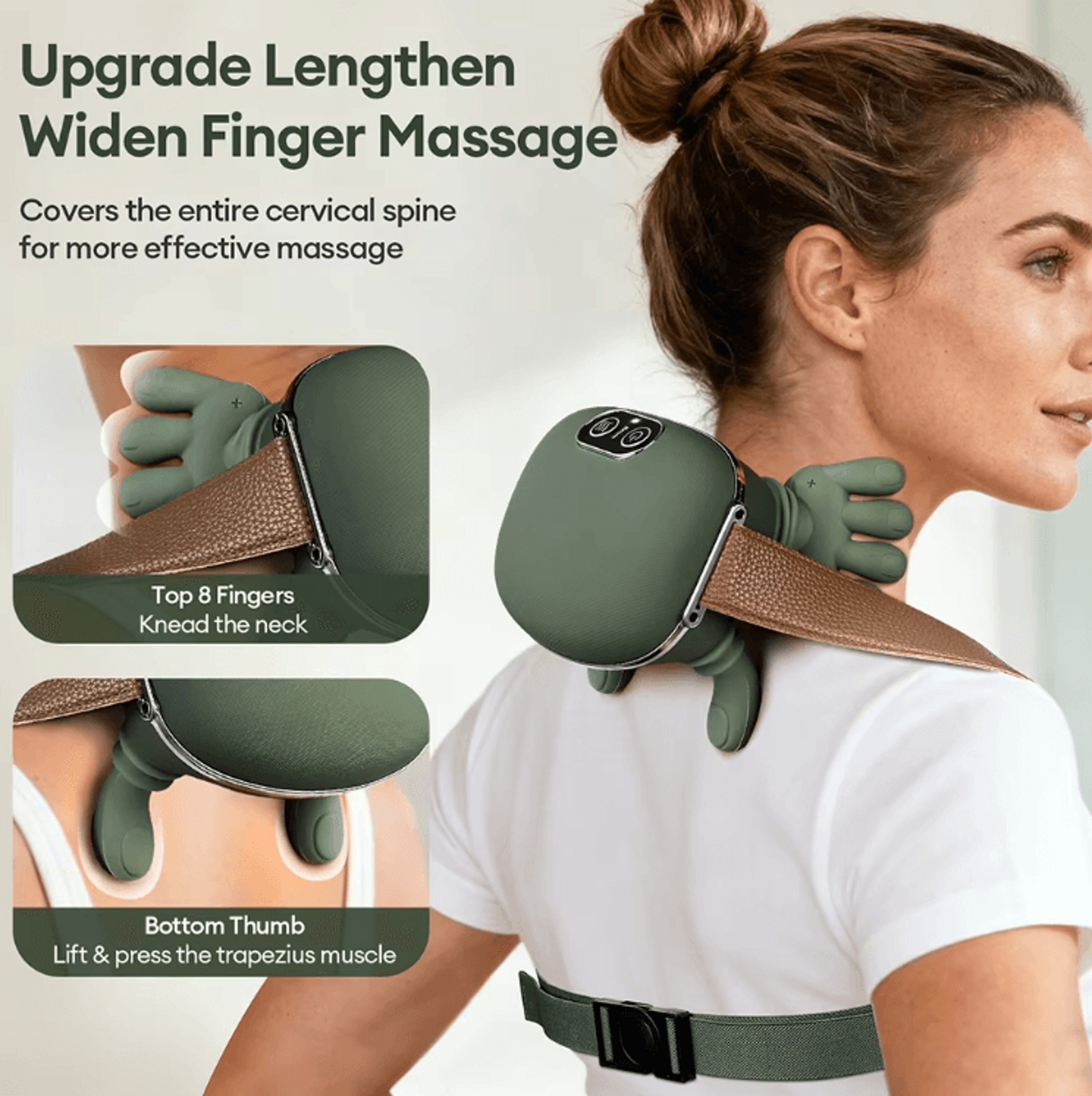 Bionic Finger Neck  Shoulder Massager  Wireless Cervical Trapezius Kneading Massage Shawl 2