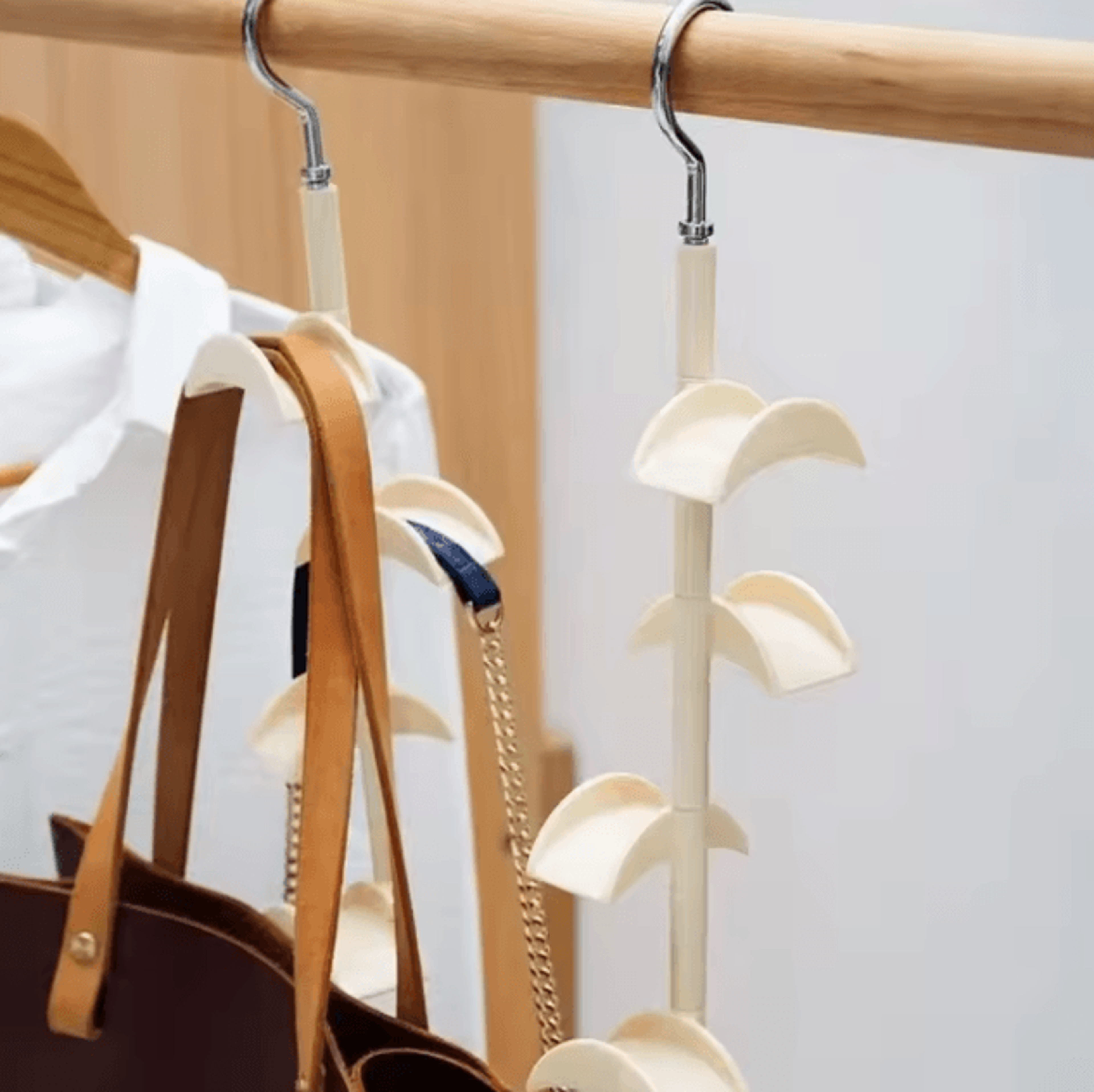 FlexArc 360 Degree Rotating Bag Hanger Hook Closet Organizer 1