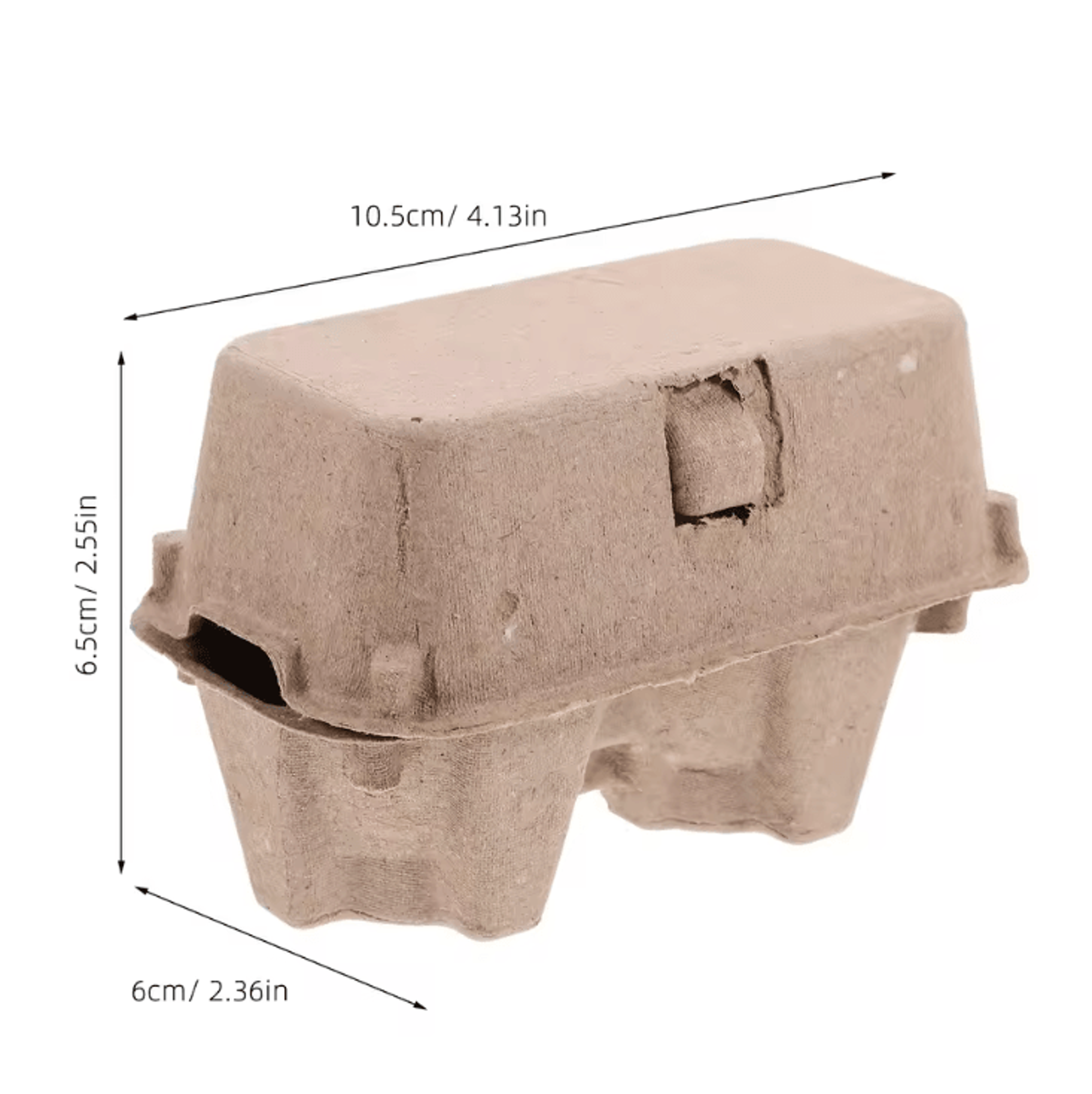 EcoPack 12 Cell Paper Pulp Egg Carton Tray Bulk Egg Storage Holder 3