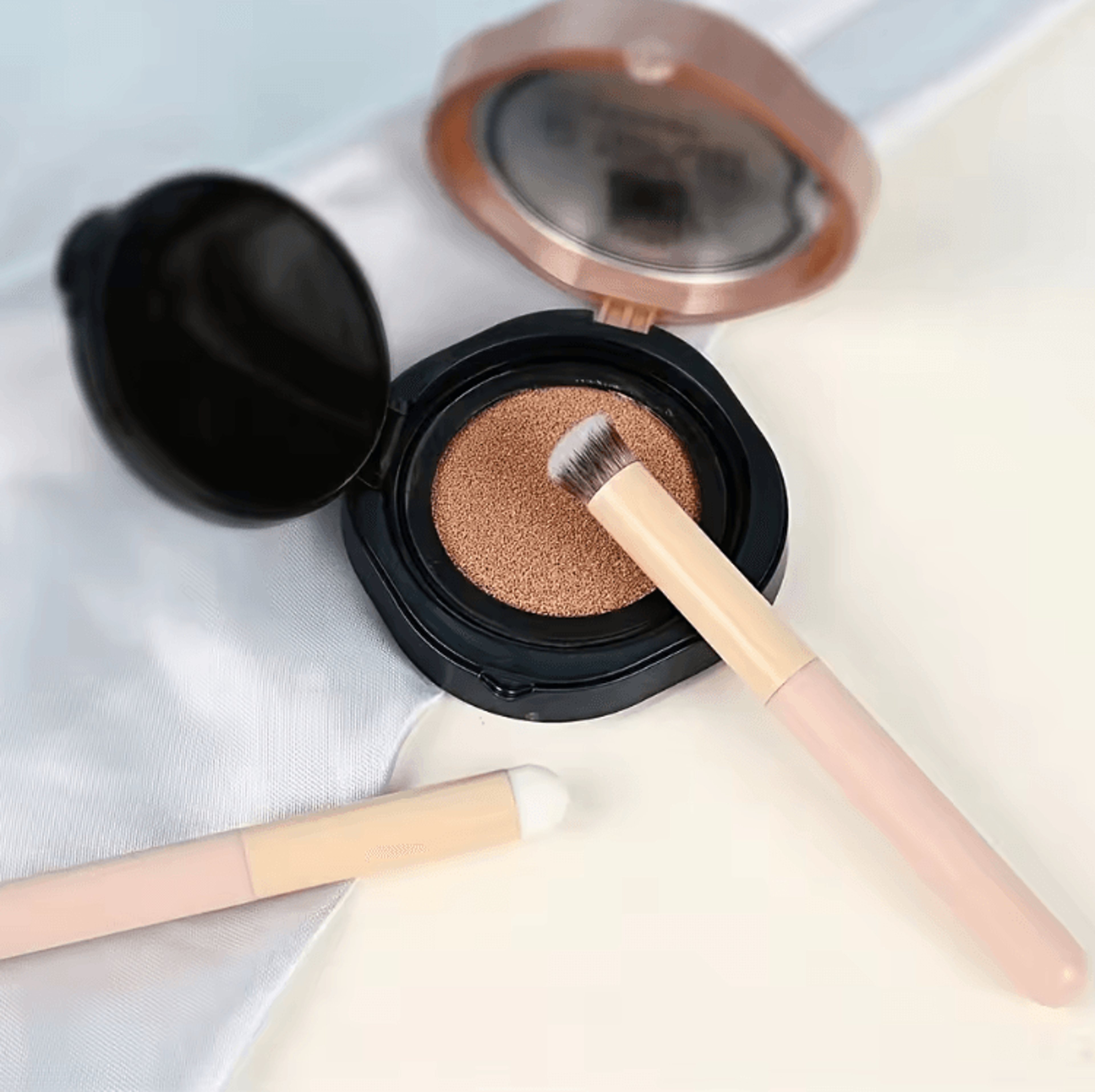 3 Piece Mushroom Head Makeup Sponge Brush Set For Smooth Foundation And Precise Blending 1