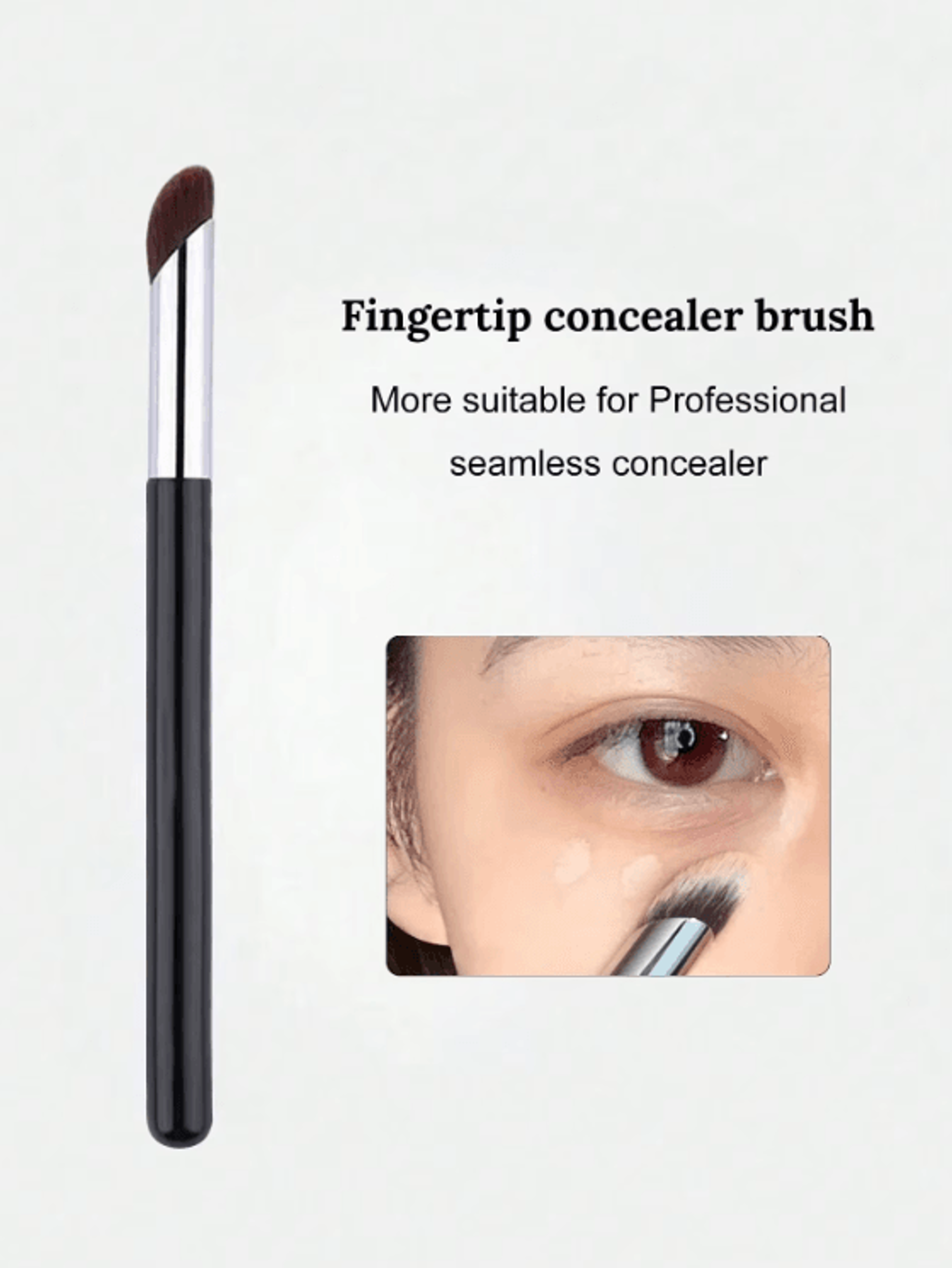 Soft Round Head Concealer Brush Set For Seamless Coverage And Flawless Blending 0