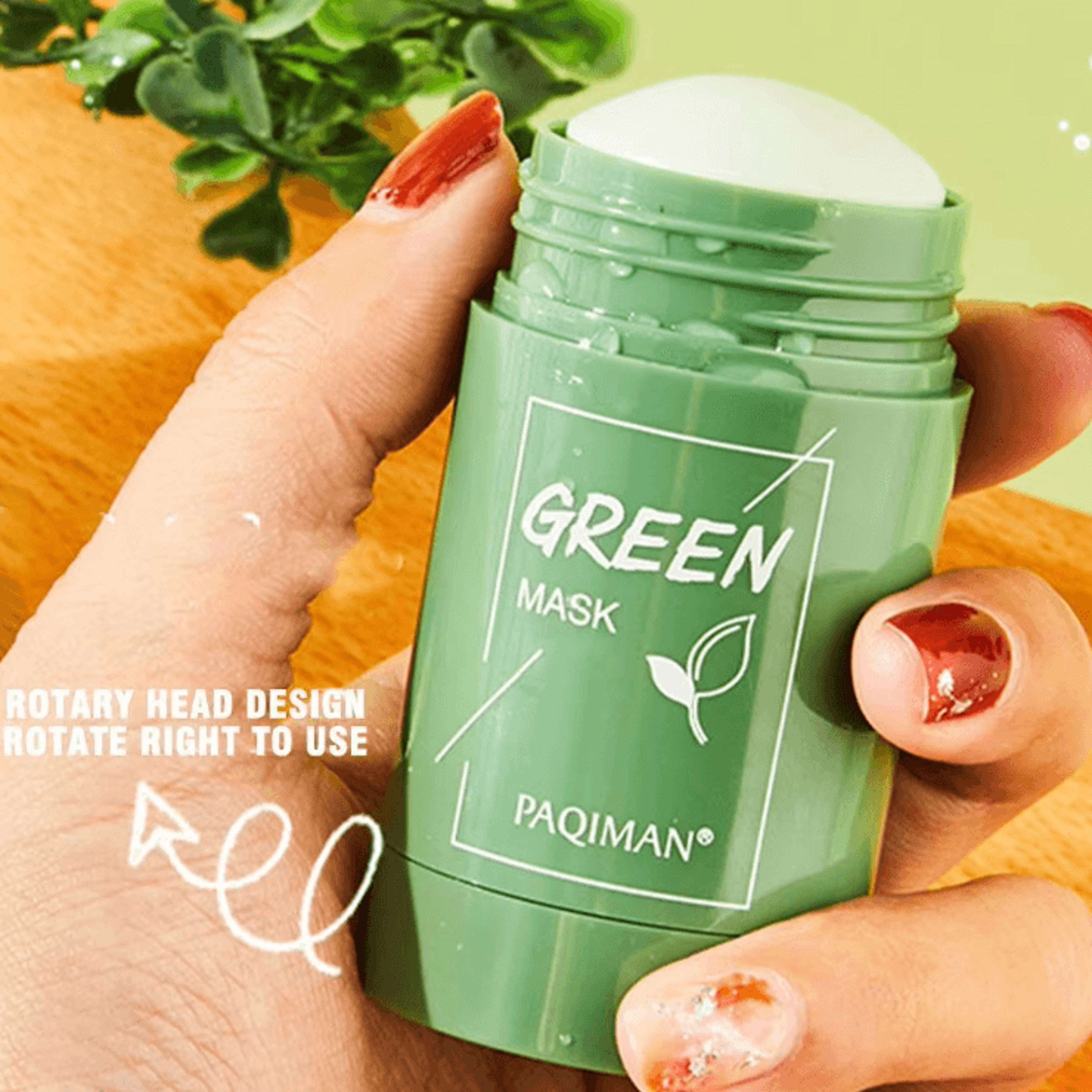Green Tea Cleansing Face Mask Deep Moisturizing Pore Minimizing Anti Acne Skincare Stick 0