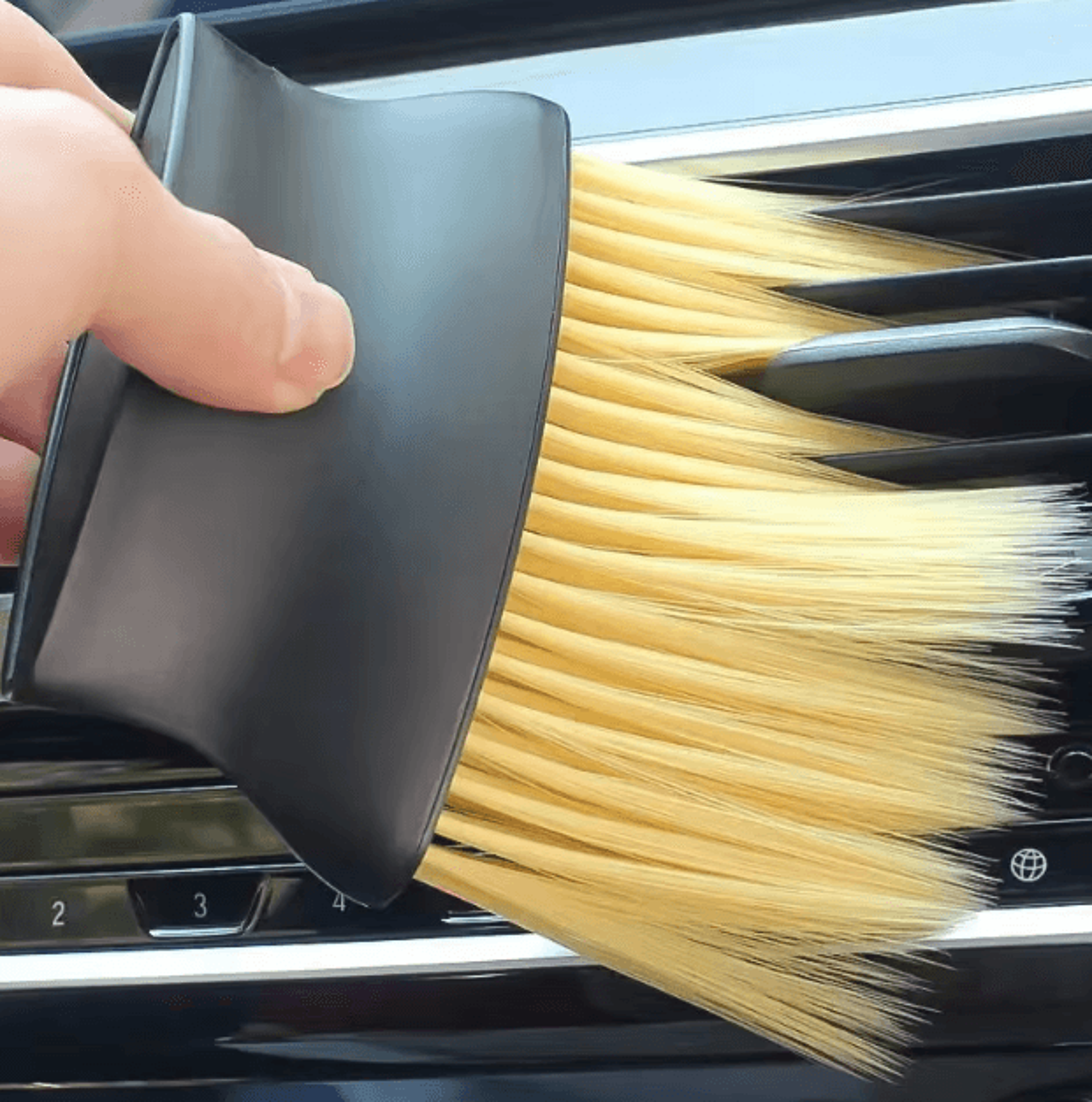 Car Interior Cleaning Brush Soft Bristle Detailing Tool For Dashboard Air Vent And Crevice Cleaning 0