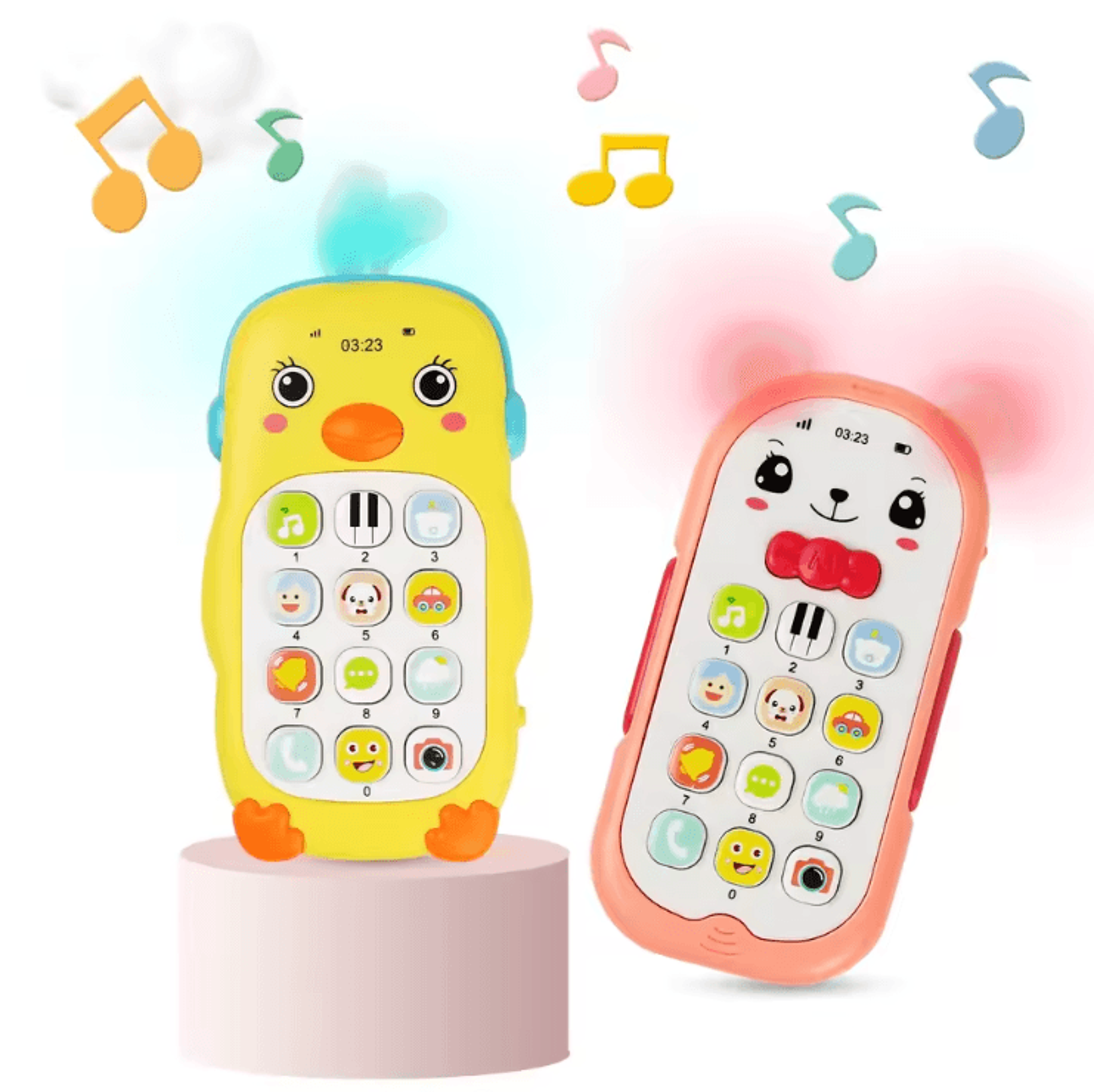 Baby Musical Phone Teether Toy  Interactive Learning Phone With Lights  Sounds 0