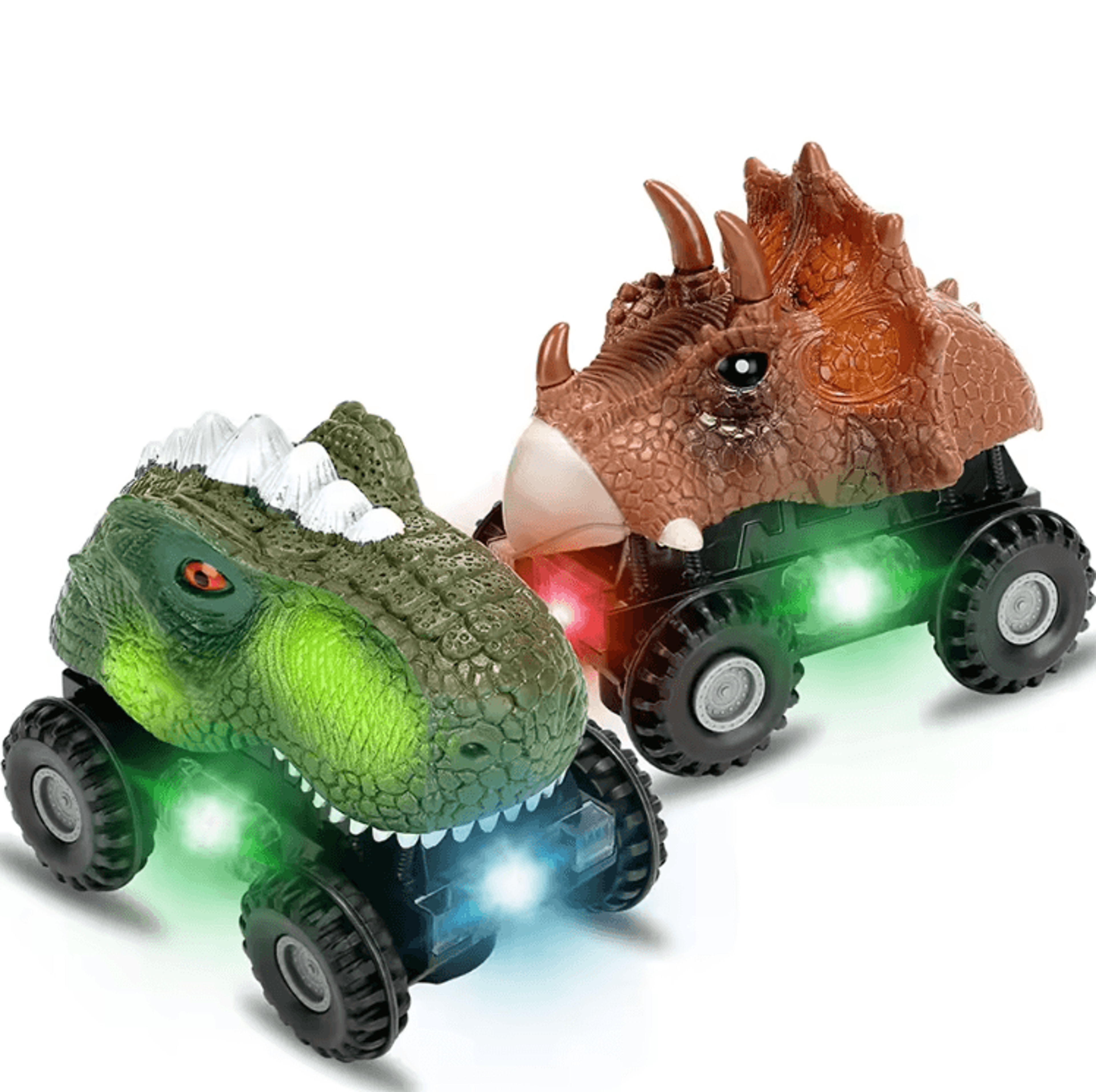 Electric Dinosaur Car Toy  Interactive Dino Vehicle With Lights Sound  Motion 0