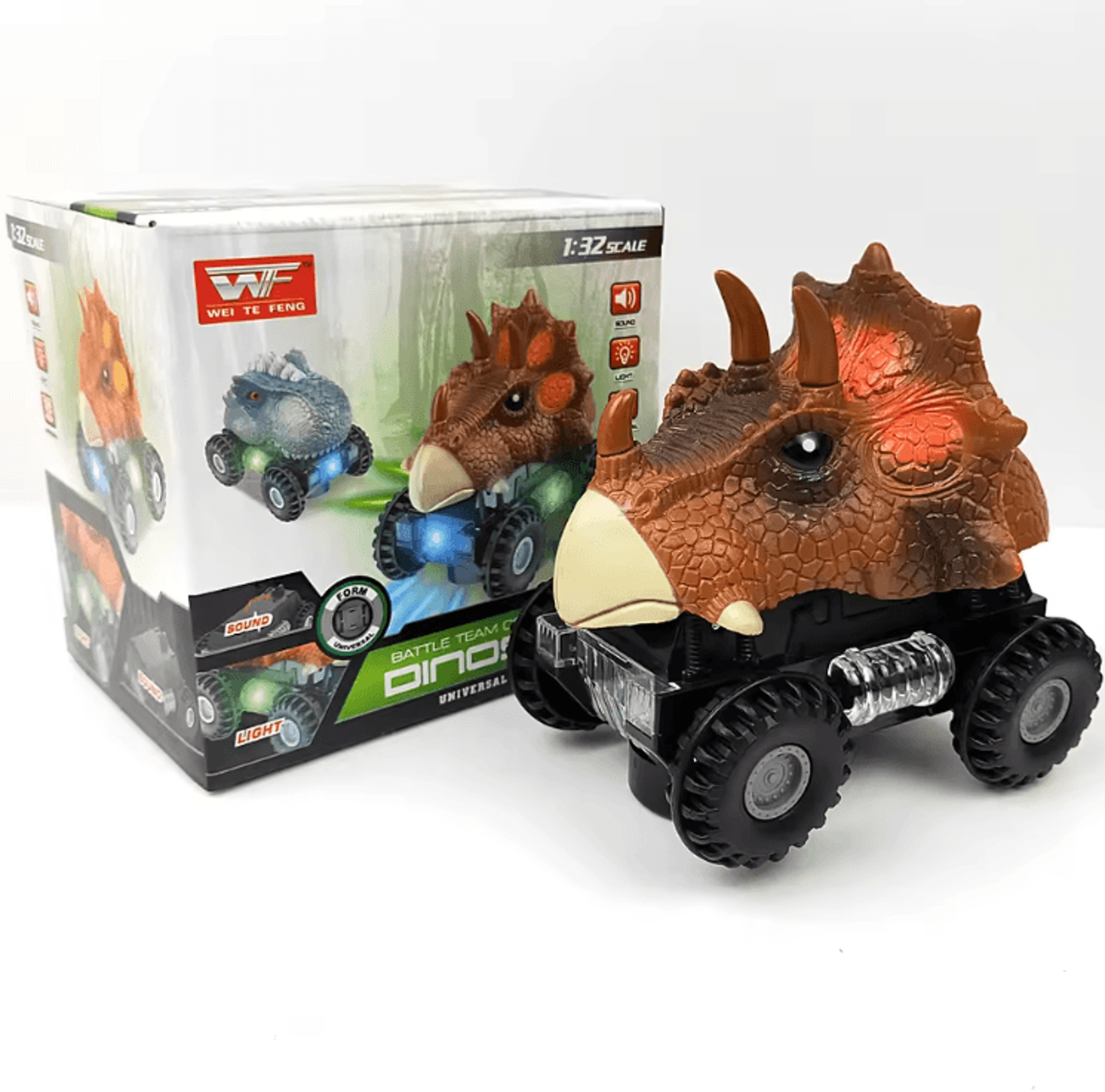 Electric Dinosaur Car Toy  Interactive Dino Vehicle With Lights Sound  Motion 4