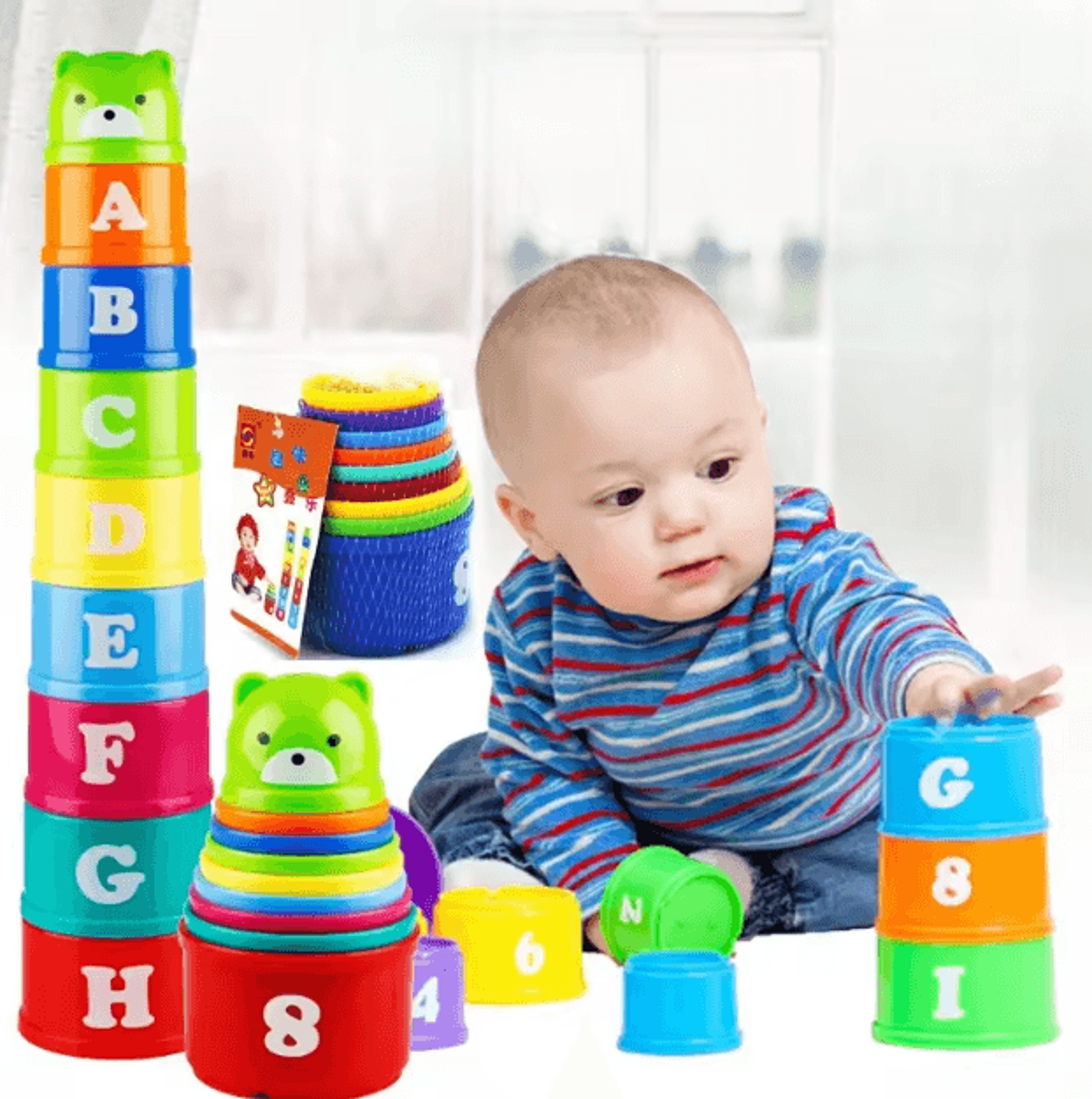 Speed Stacking Cups Game  Kids Brain Response  Hand Speed Challenge Toy 0