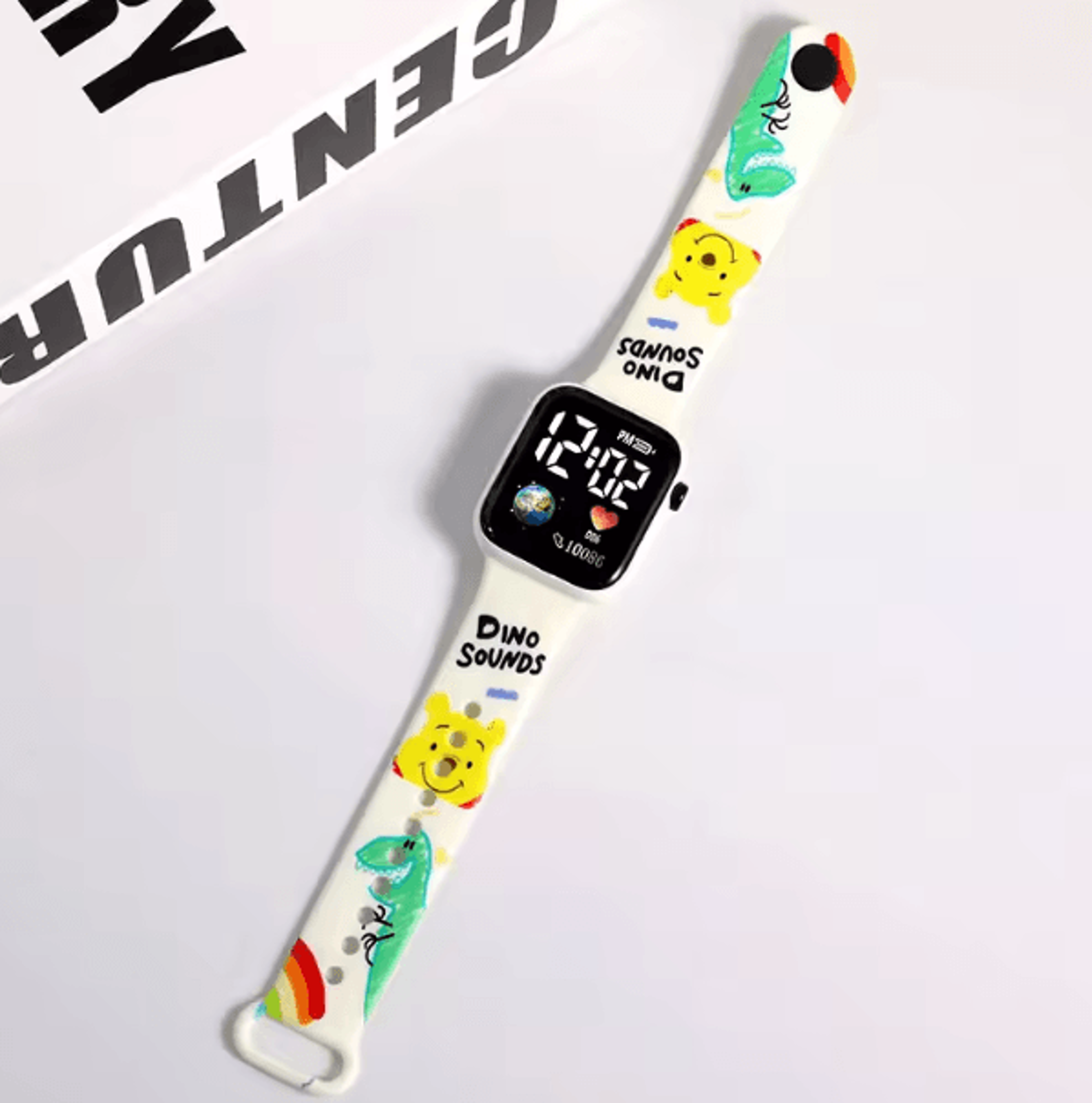 Cartoon Kids Digital Watch  Stitch  Hello Kitty Silicone Wristwatch For Girls 6