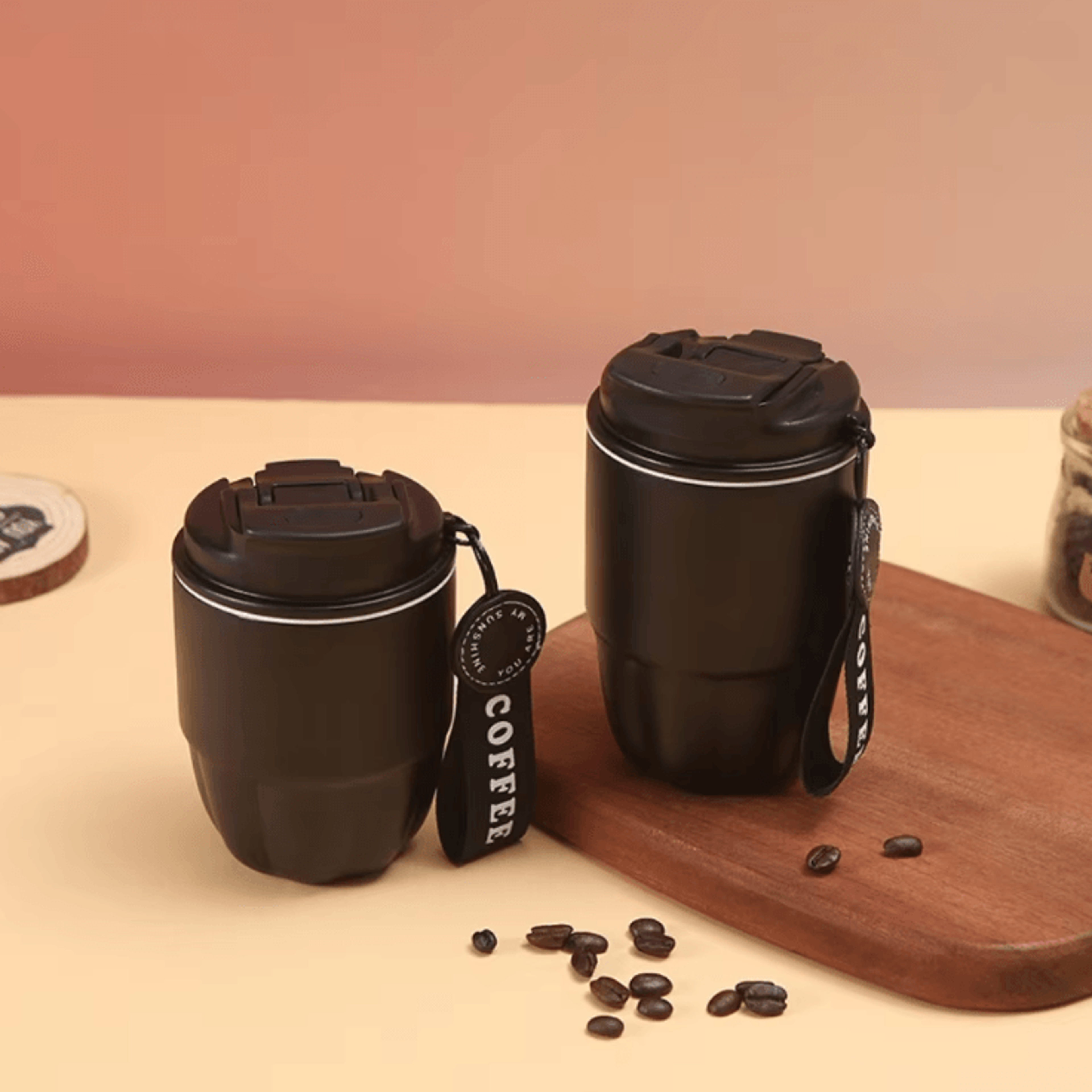 Mini Stainless Steel Pumpkin Coffee Mug  Portable Vacuum Insulated Thermos Cup 0