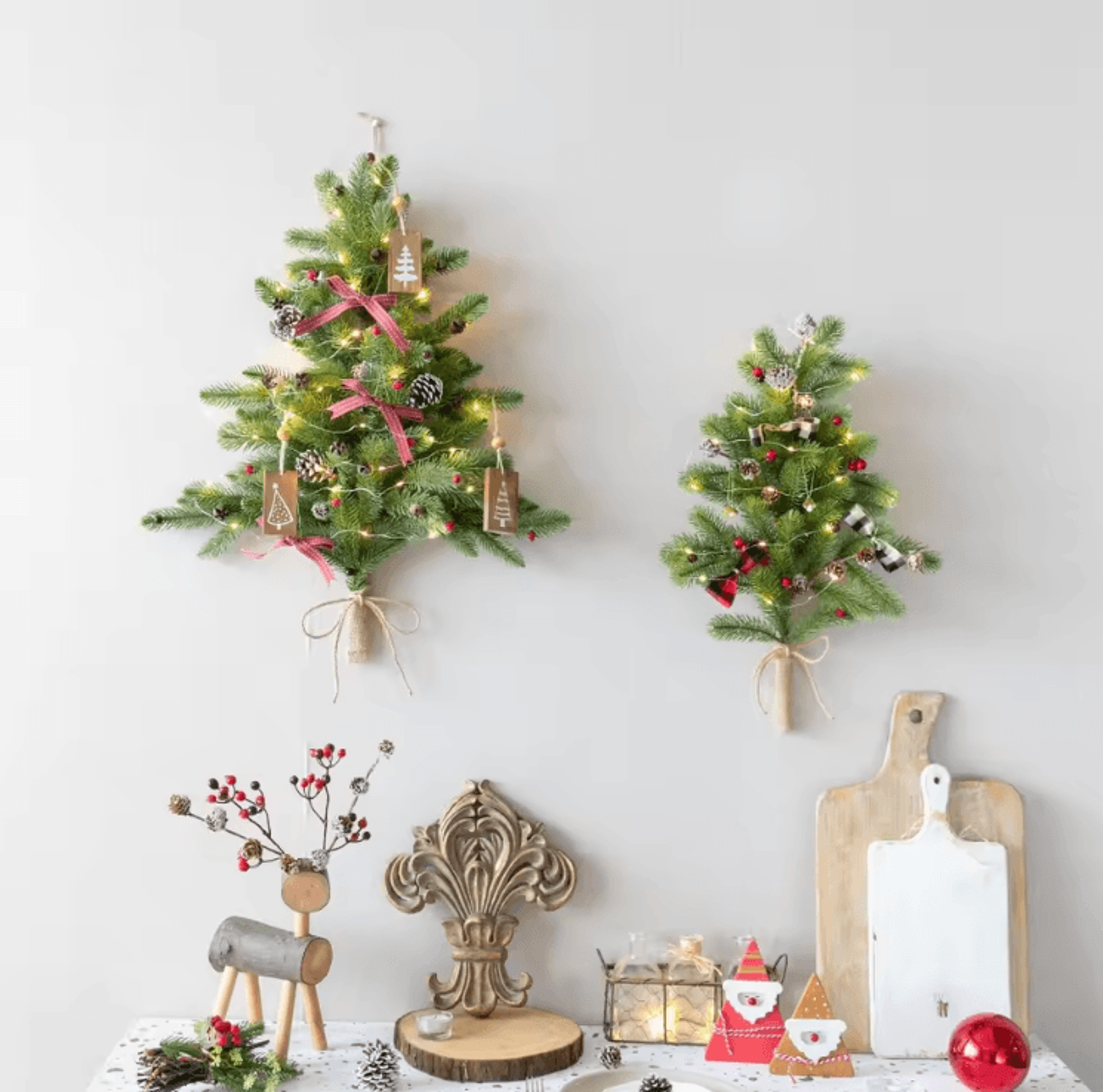 Creative DIY Wall Christmas Tree Lights  Hanging LED Festive Decor 1