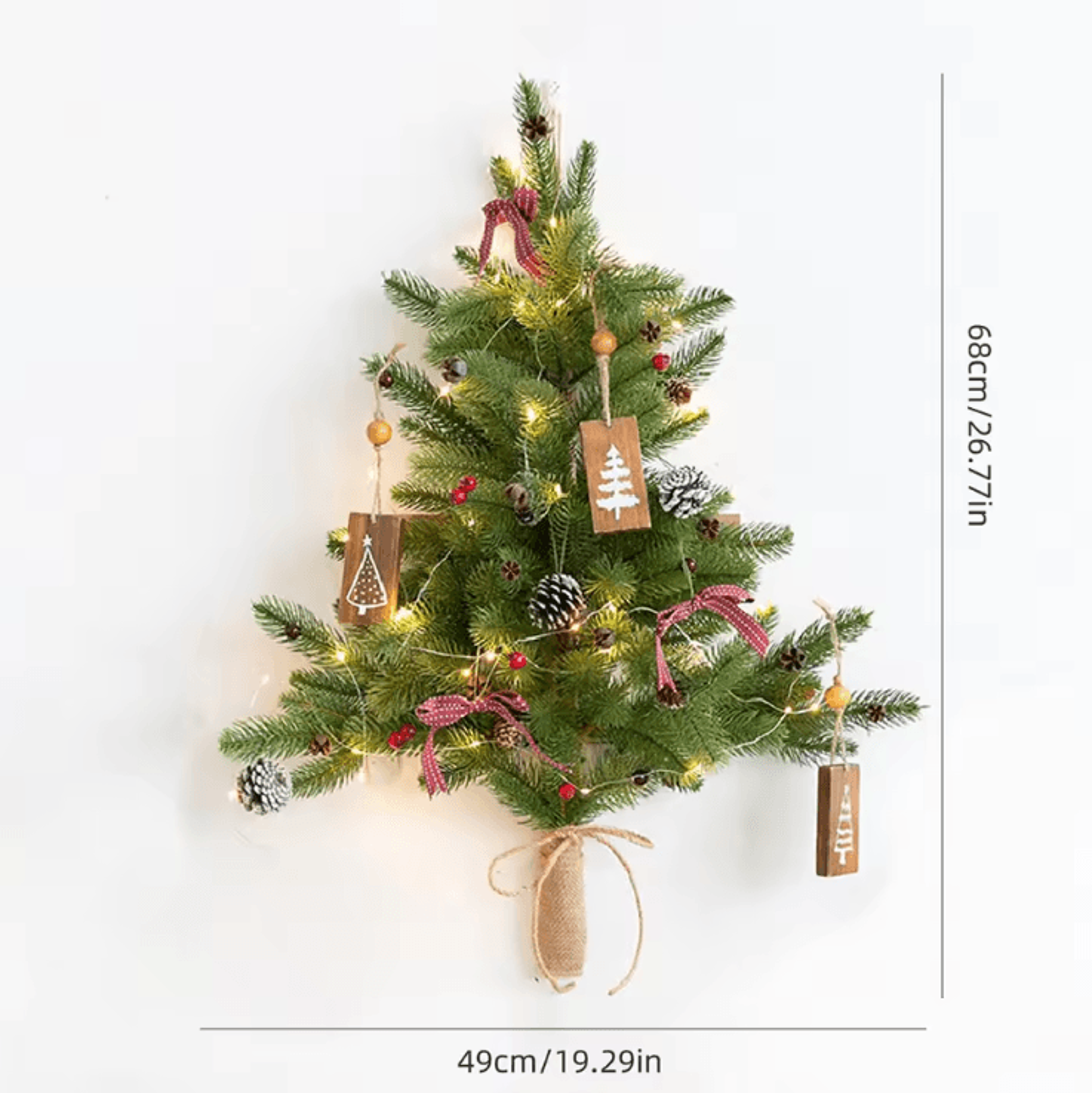 Creative DIY Wall Christmas Tree Lights  Hanging LED Festive Decor 4