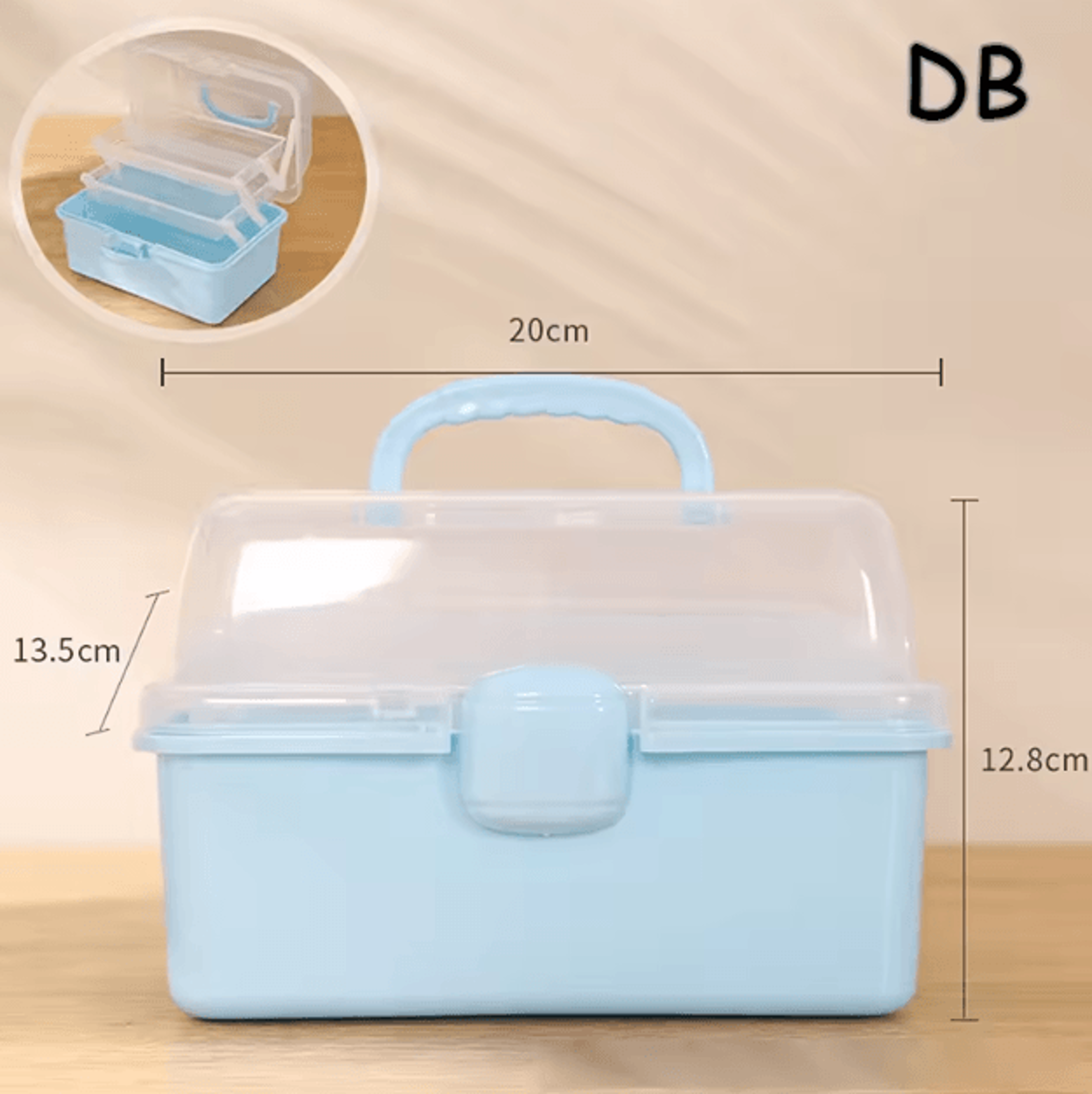 3Tier Foldable Storage Box Organizer  Cute Portable Hair Accessories  Jewelry Case For Kids 6