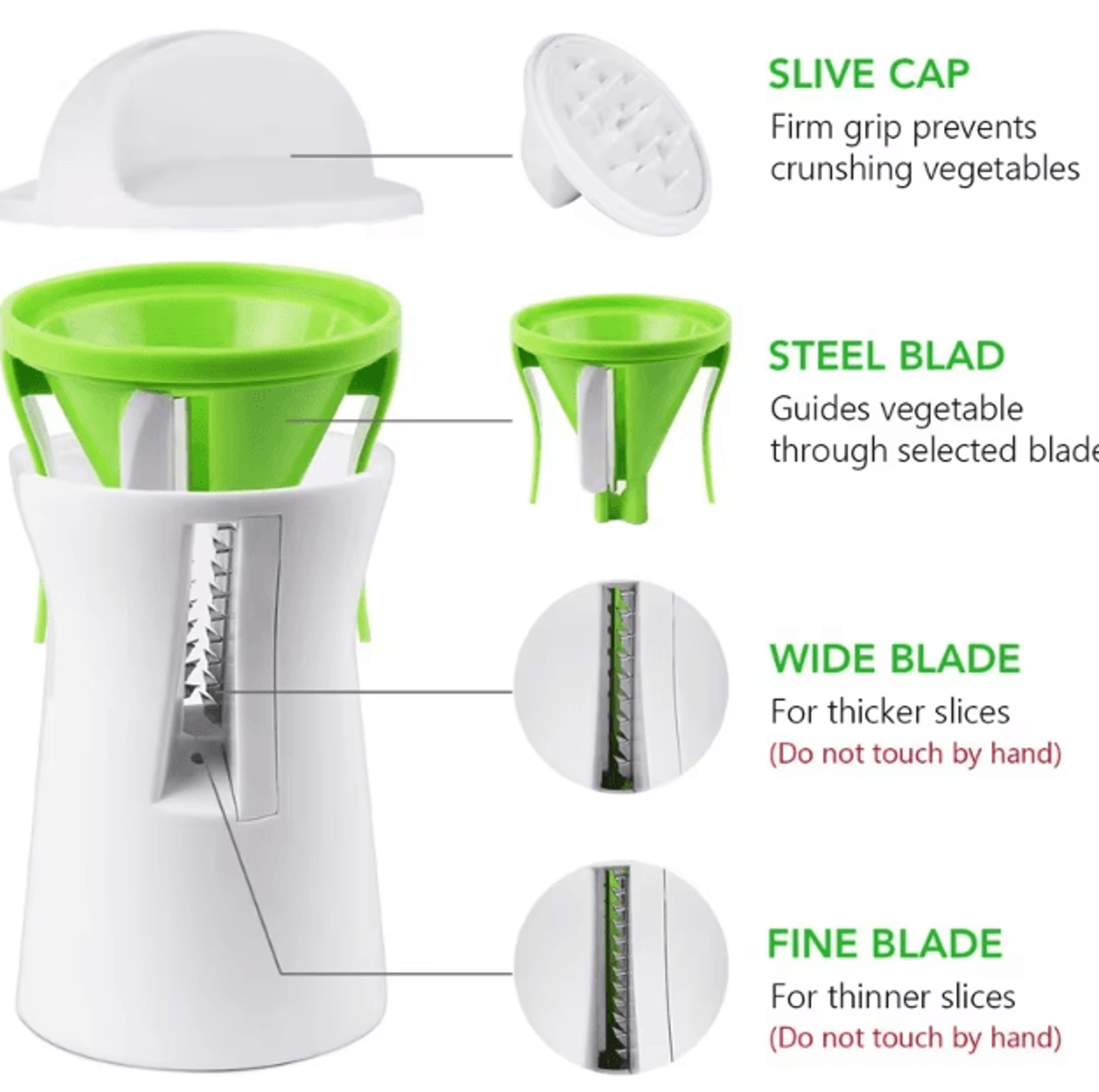 Heavy Duty Vegetable Spiralizer  Zucchini Noodle Maker  Spiral Slicer For Healthy Cooking 3