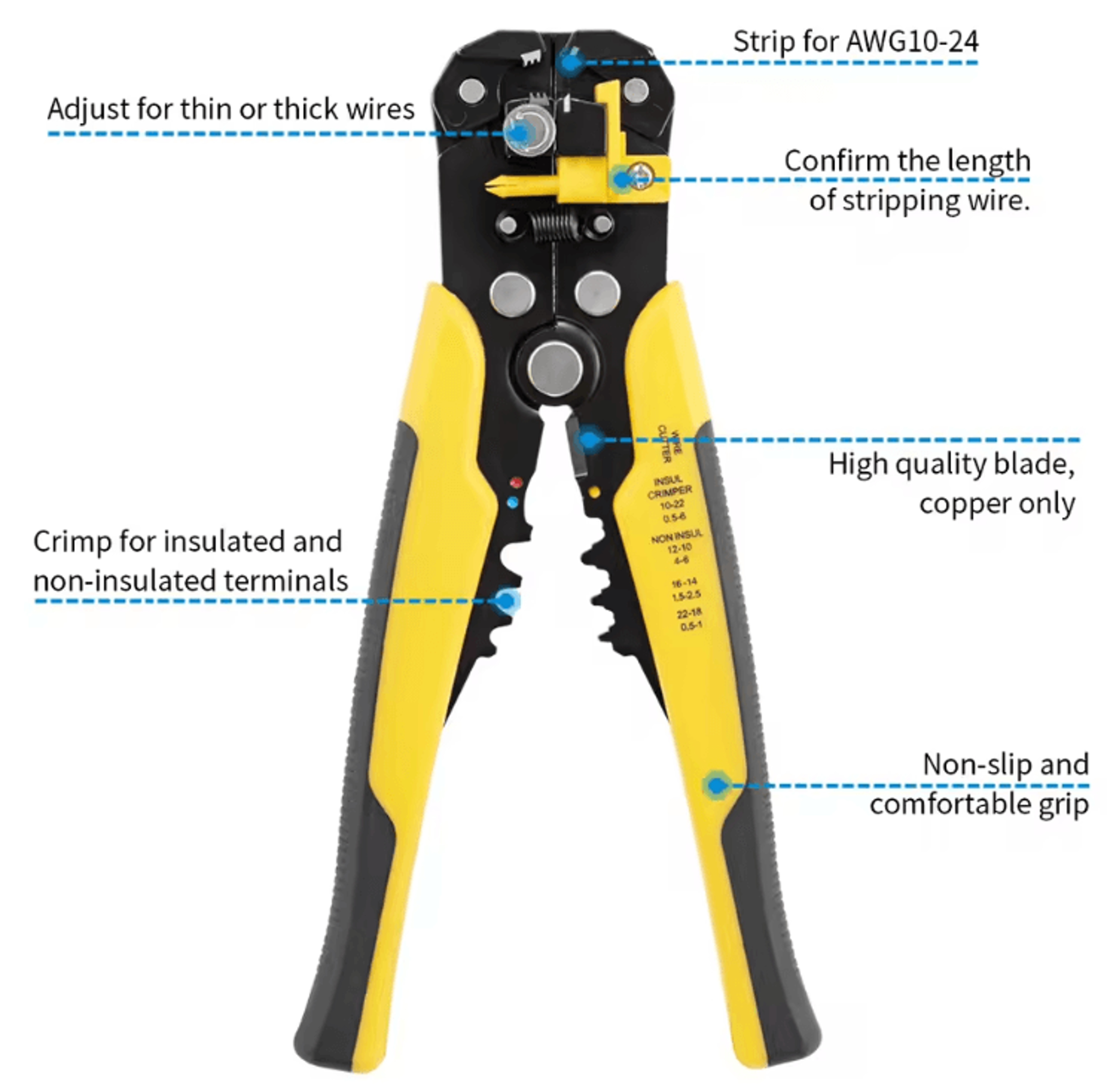 5in1 Automatic Wire Stripper Tool  Multifunction Electrician Pliers For Cutting Crimping  Cable Rep 2
