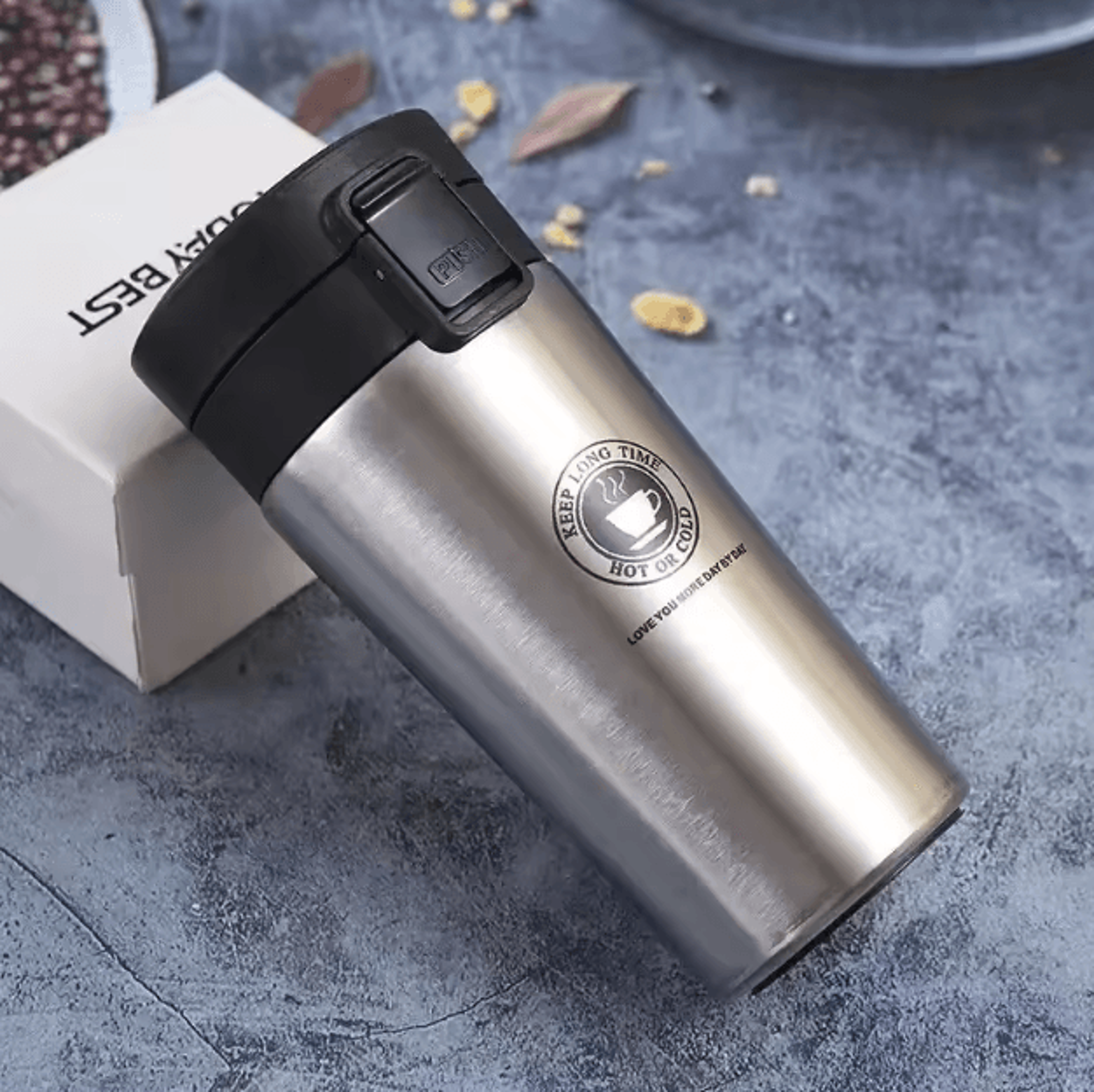 380510ML Stainless Steel Thermal Mug  LeakProof Vacuum Insulated Coffee  Tea Travel Bottle 4