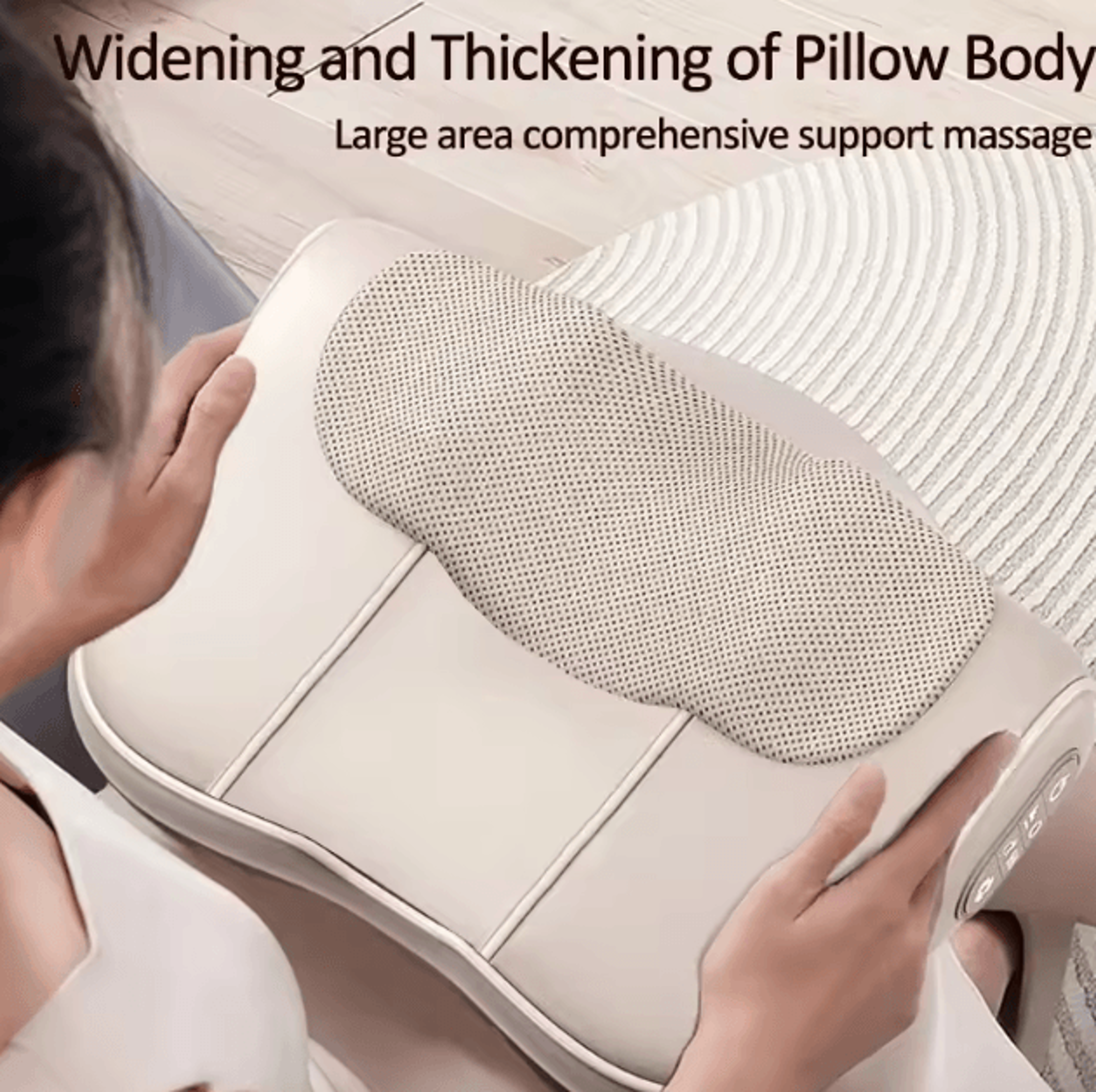 Heated Shiatsu Massage Pillow  MultiFunction Neck Back  Shoulder Relaxation Massager 2