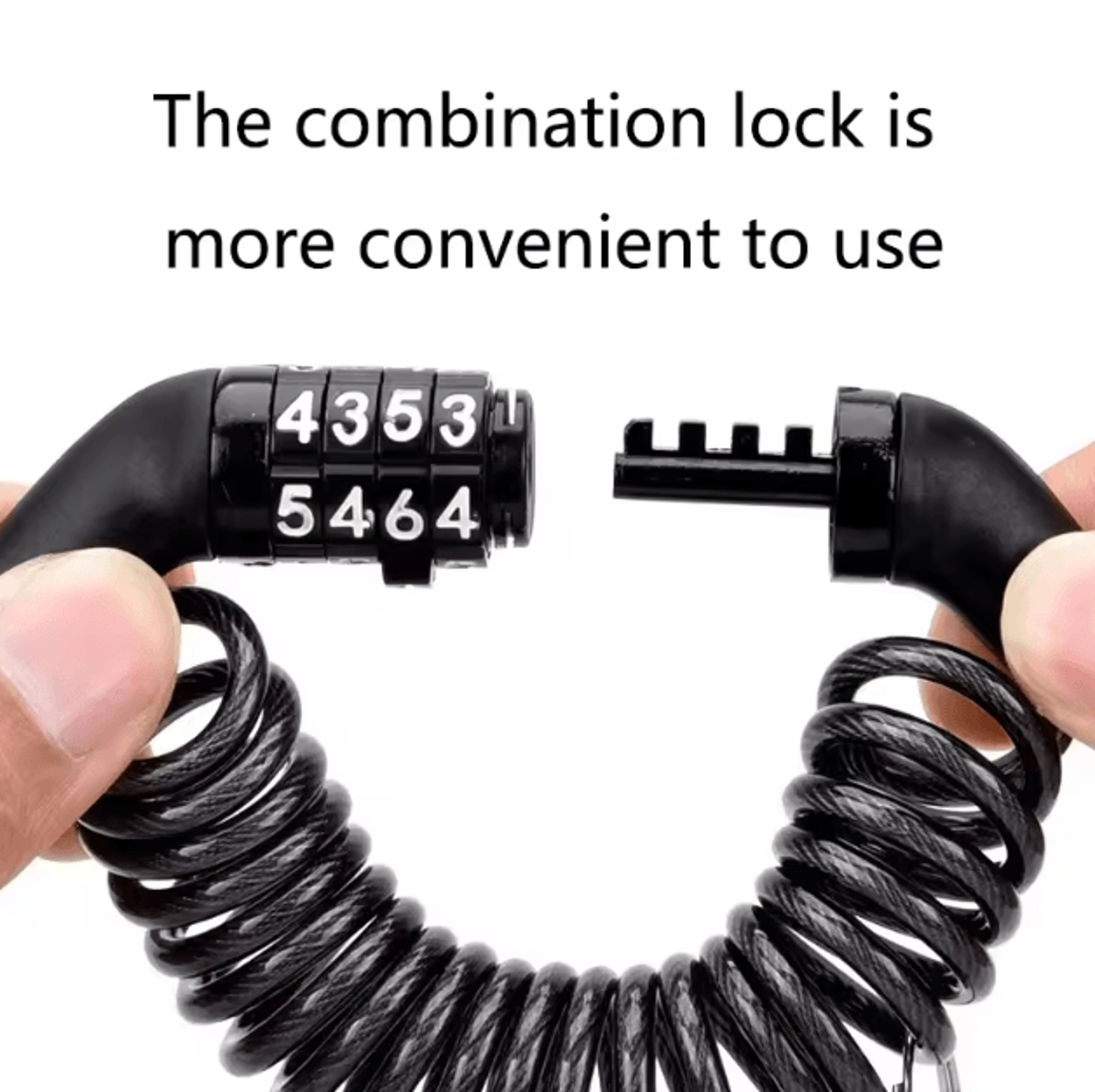 Portable 4Digit Motorcycle Helmet Cable Lock  AntiTheft Wire Lock For Bike Scooter  Outdoor Gear 0