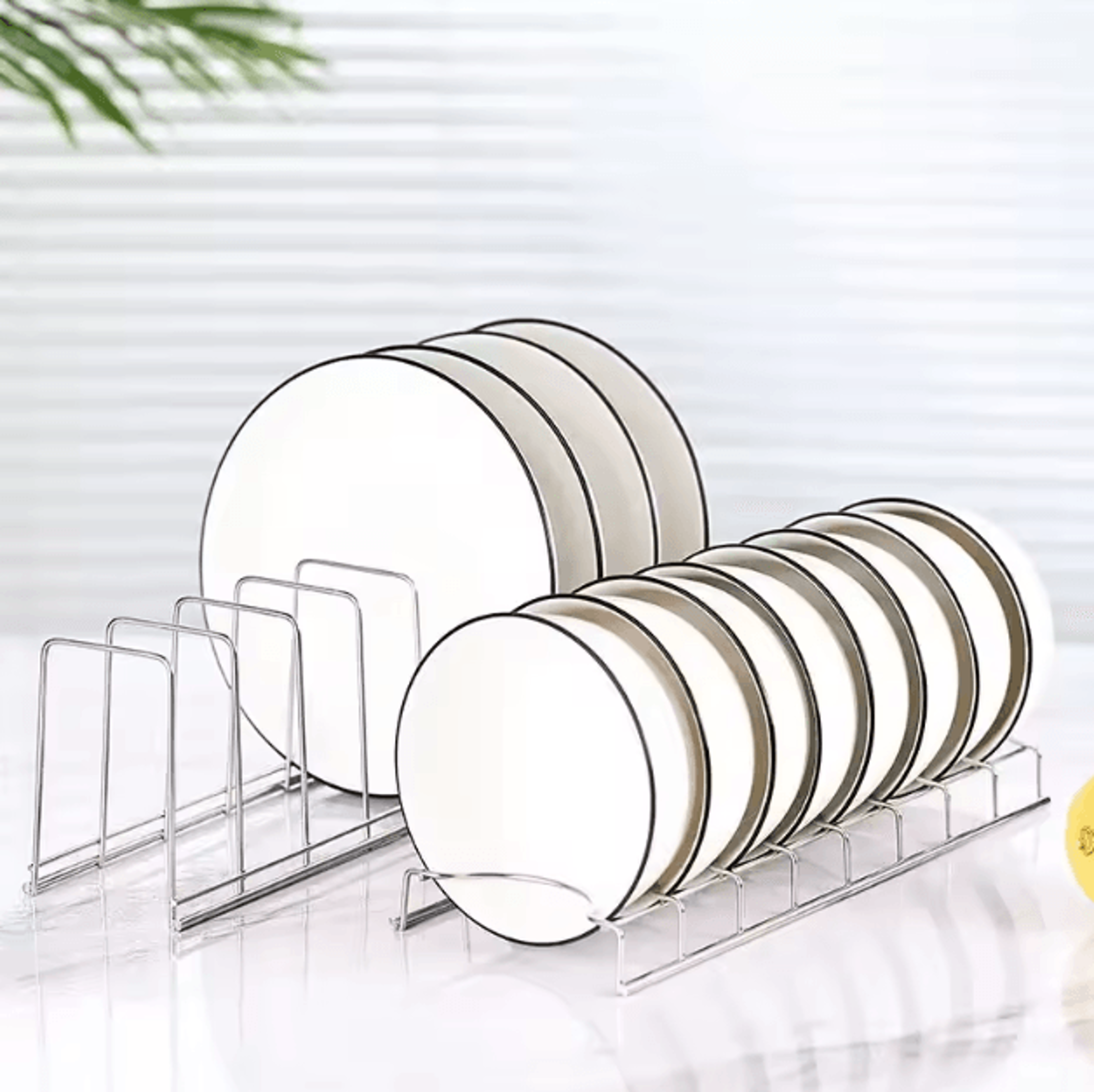 Kitchen Bowl Dish Organizer Stainless Steel Dish Holder Home Cutlery Dishes Pot Lid Rack Household  0