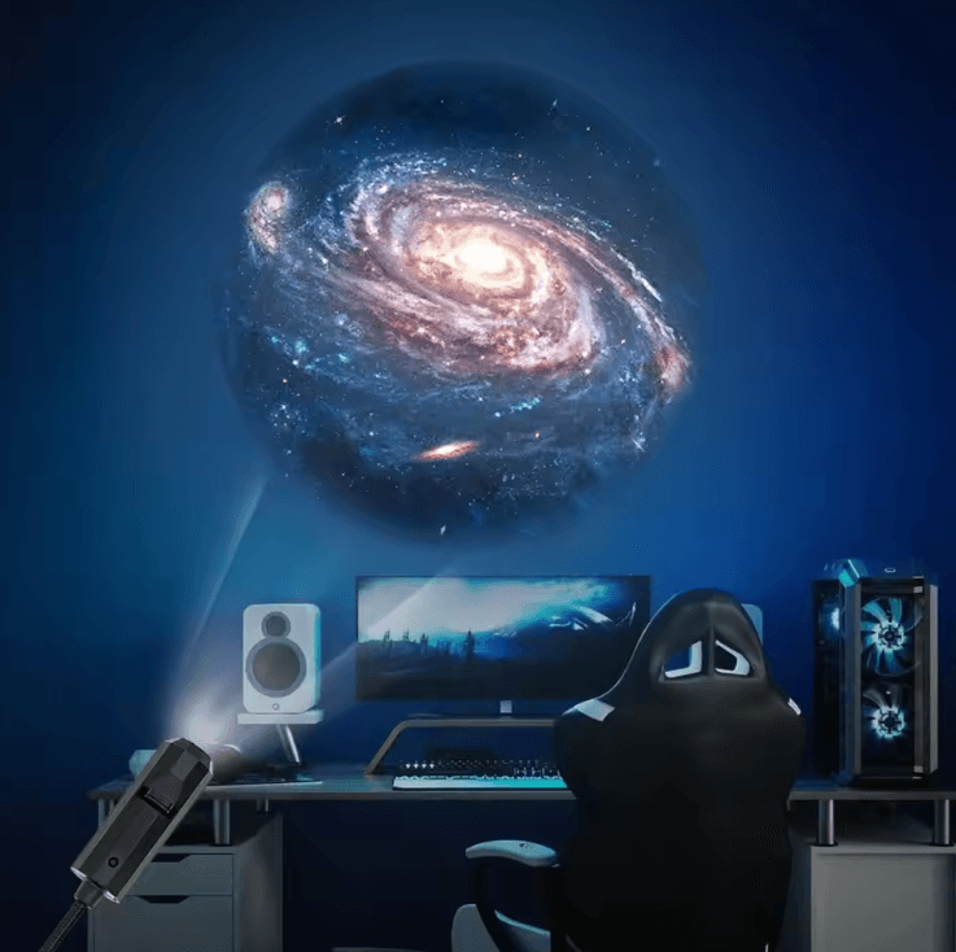USB Starry Sky Projection Light  Mini LED Galaxy Ceiling Projector For Bedroom Car  Ambient Decor 0