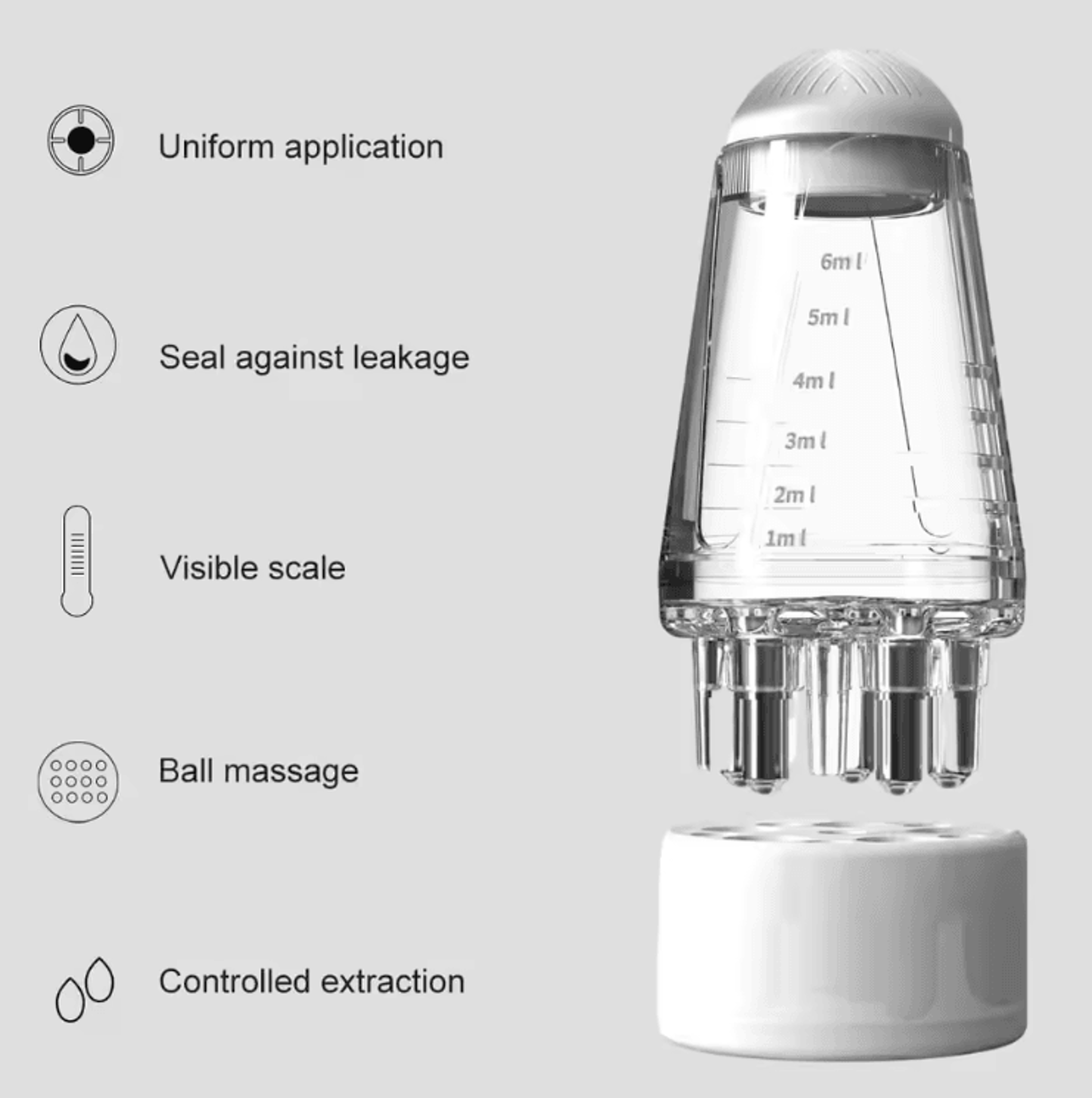 RootFlow Scalp Applicator Comb  Roller Ball Hair Growth Massager 2