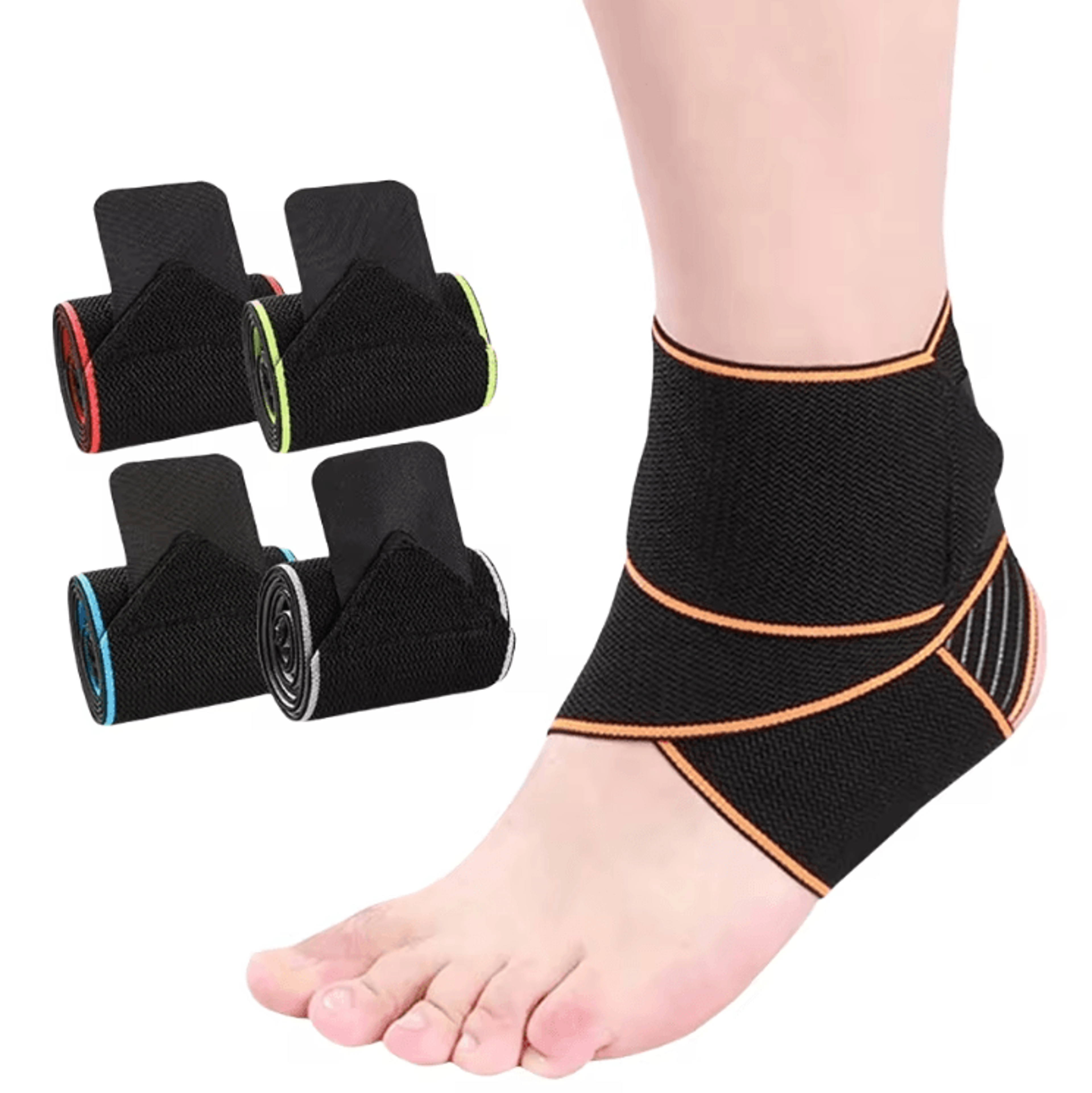 FlexGuard Elastic Ankle Support Brace  Compression Sports Wrap 0