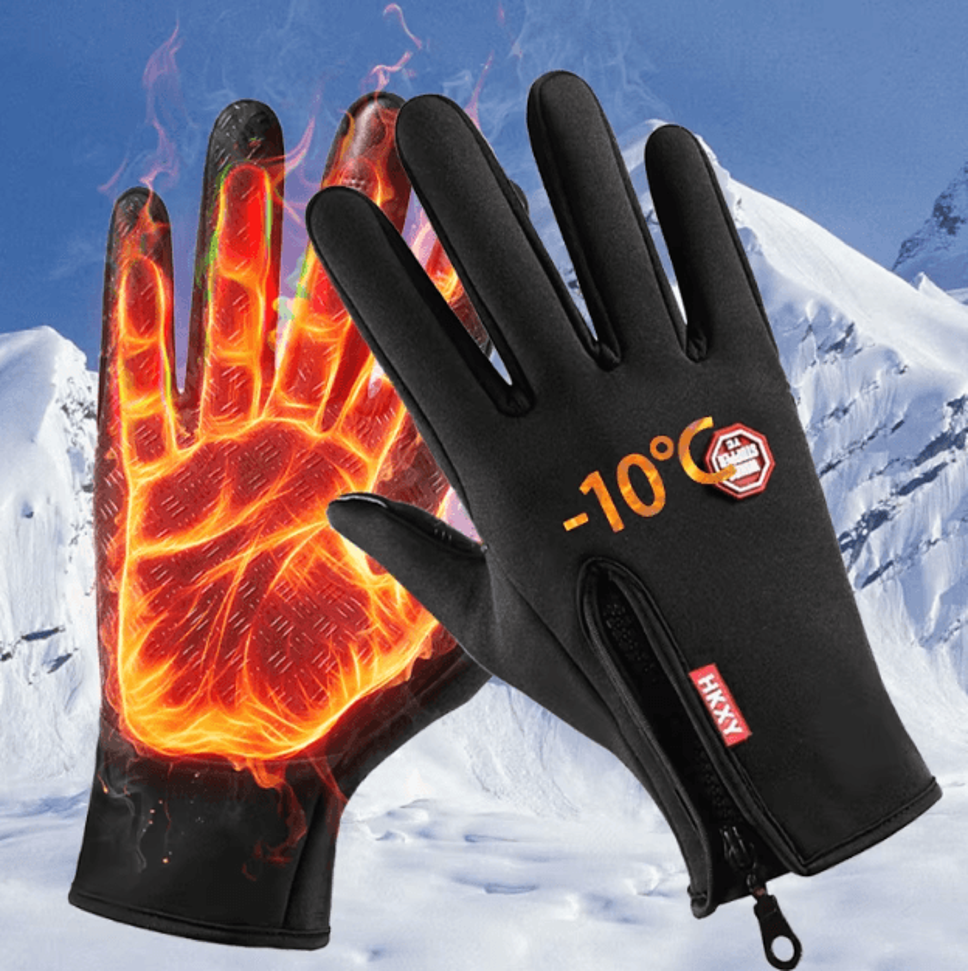 ThermaGrip Winter Touchscreen Gloves  Windproof  NonSlip Outdoor Performance 0