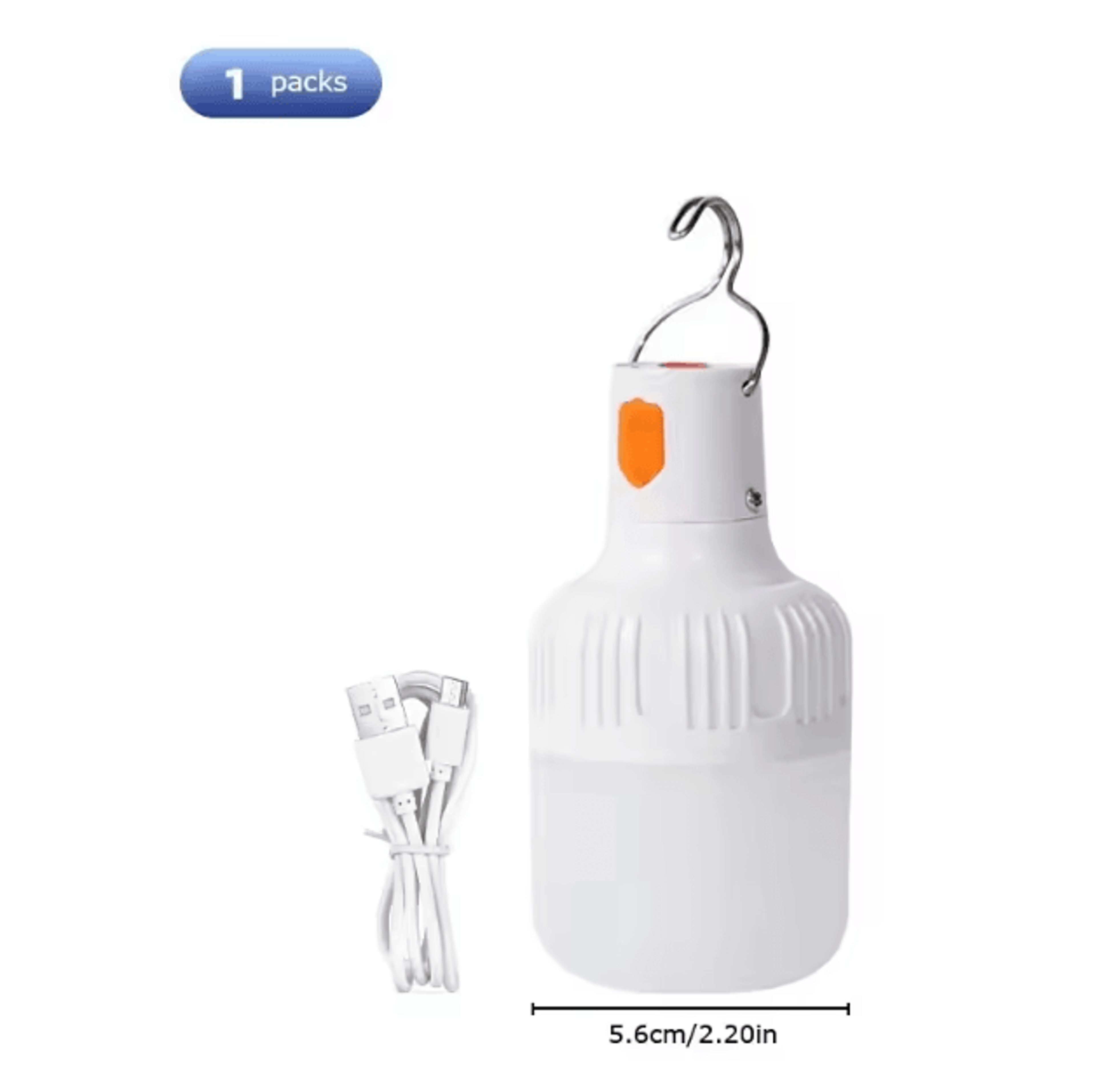 LumiCore USB Rechargeable Camping Light Bulb  3 Mode Portable LED Lantern 3