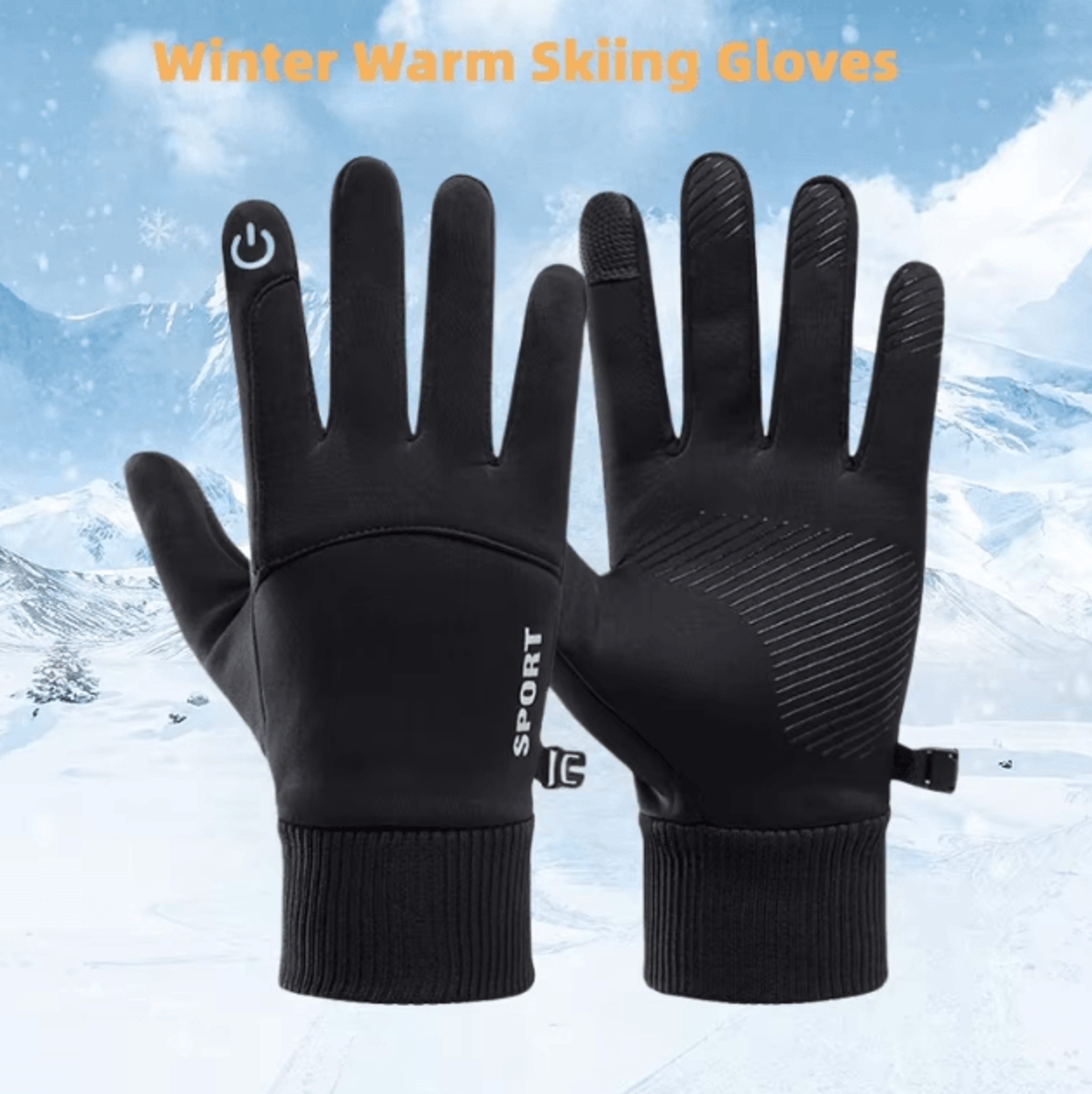 ArcticFlex Waterproof Winter Touchscreen Gloves  Windproof Thermal Grip For Outdoor Sports 0